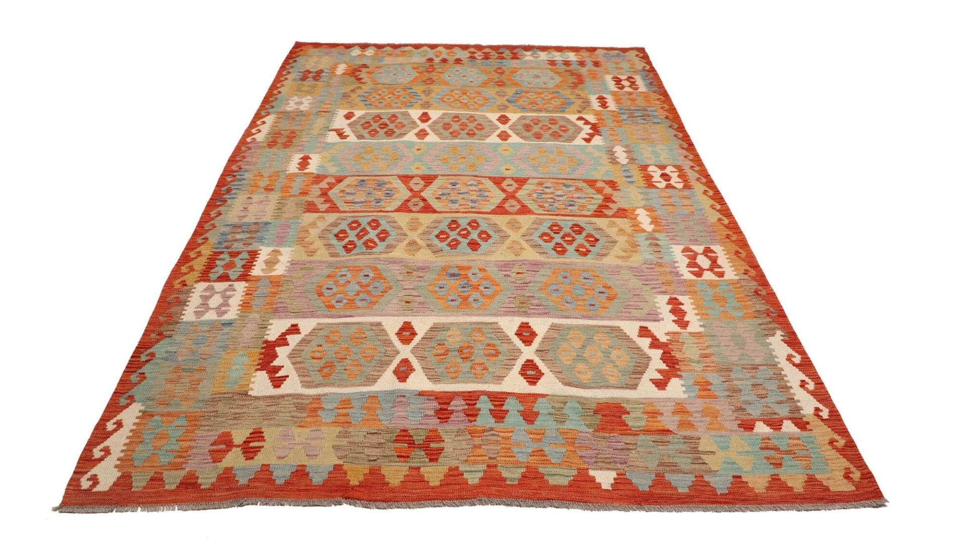 Kelim 202 × 294 cm aus Wolle, handgewebt