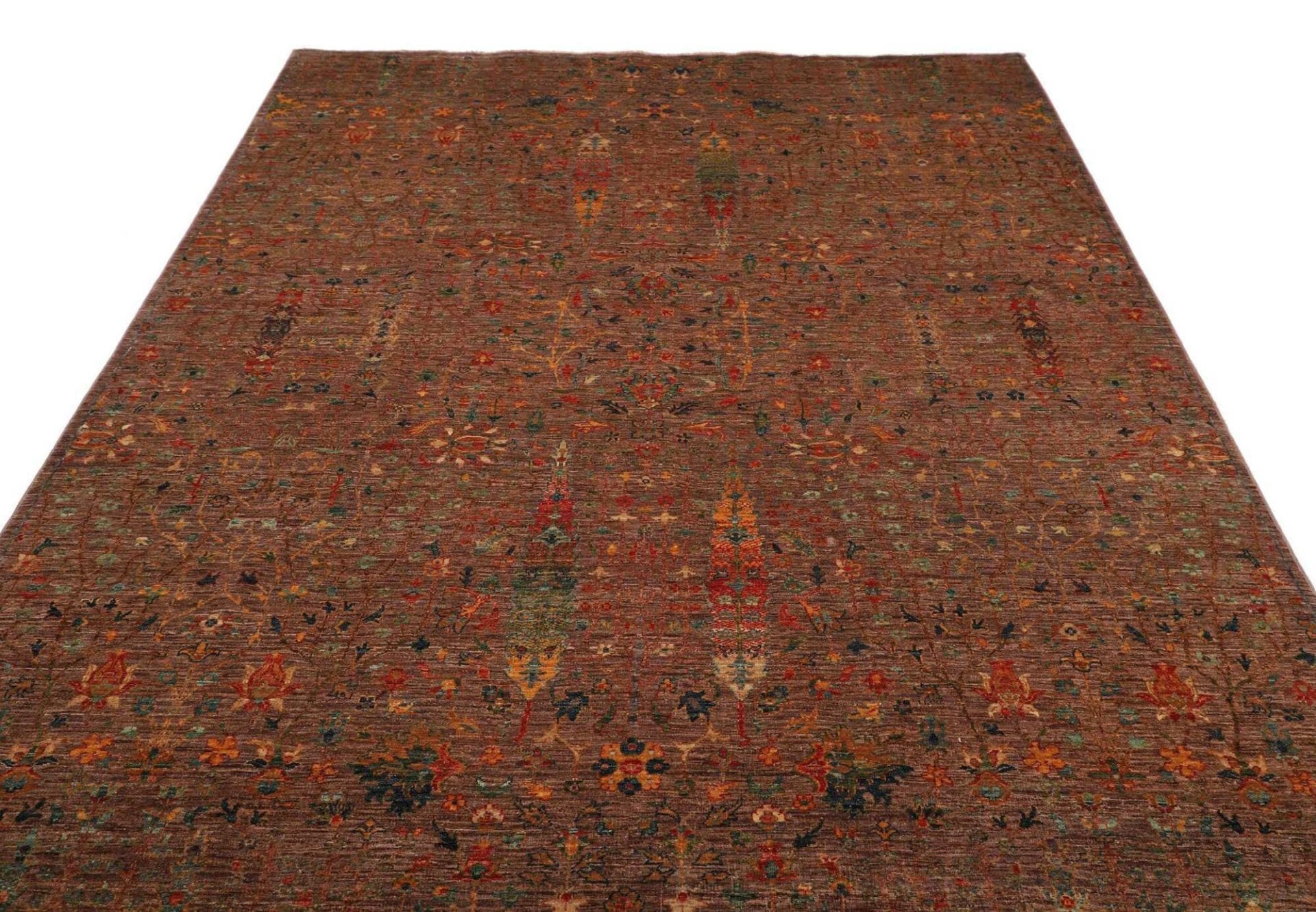 Handgeknüpfter Samarkand Orientteppich 208 × 294 cm