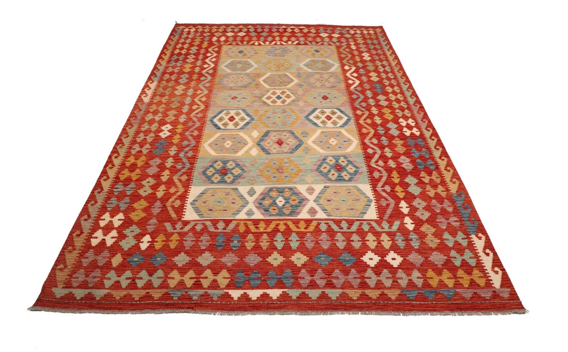 Handgewebter Kelim, 200 × 304 cm, Wolle
