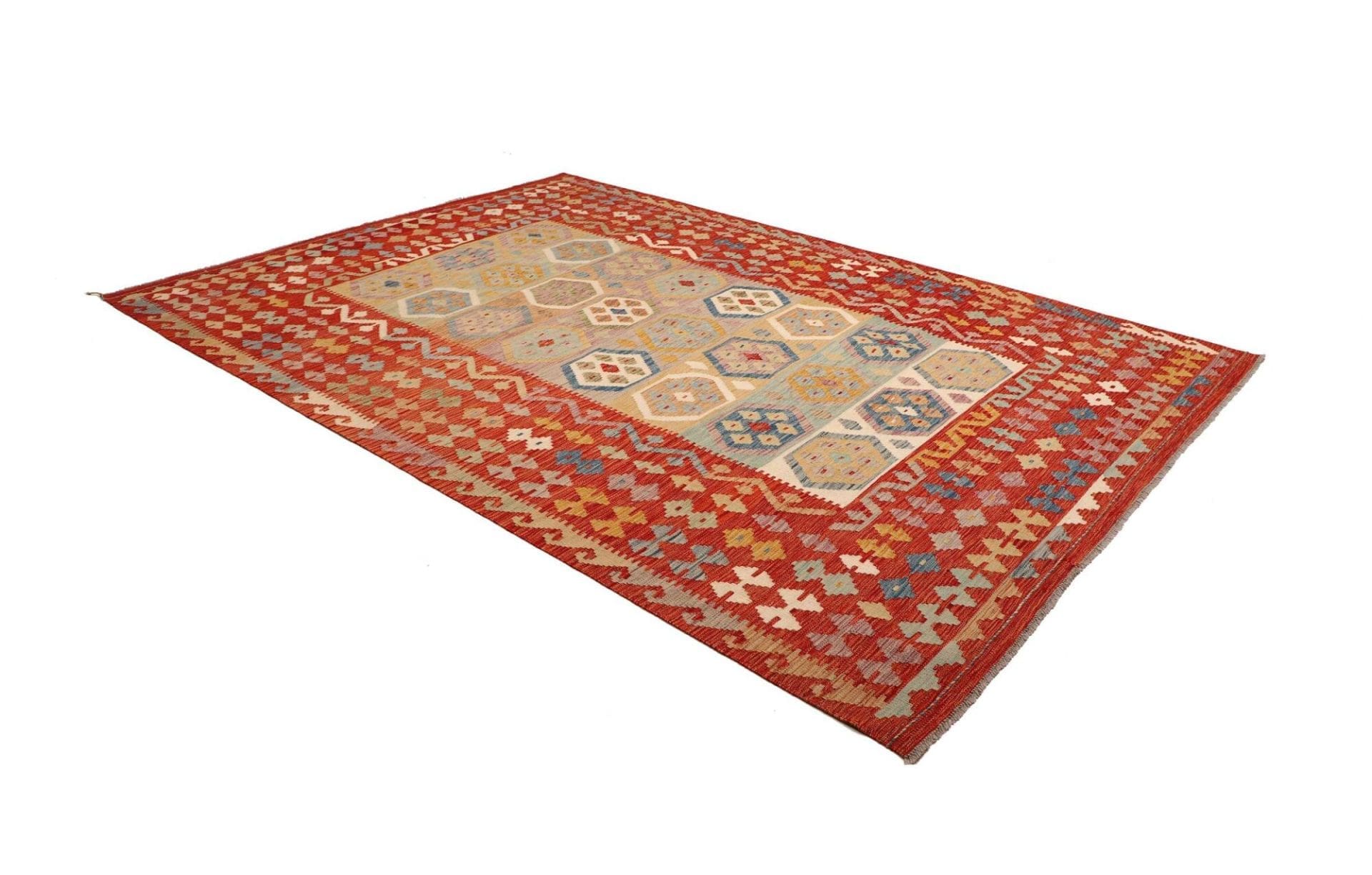 Handgewebter Kelim, 200 × 304 cm, Wolle