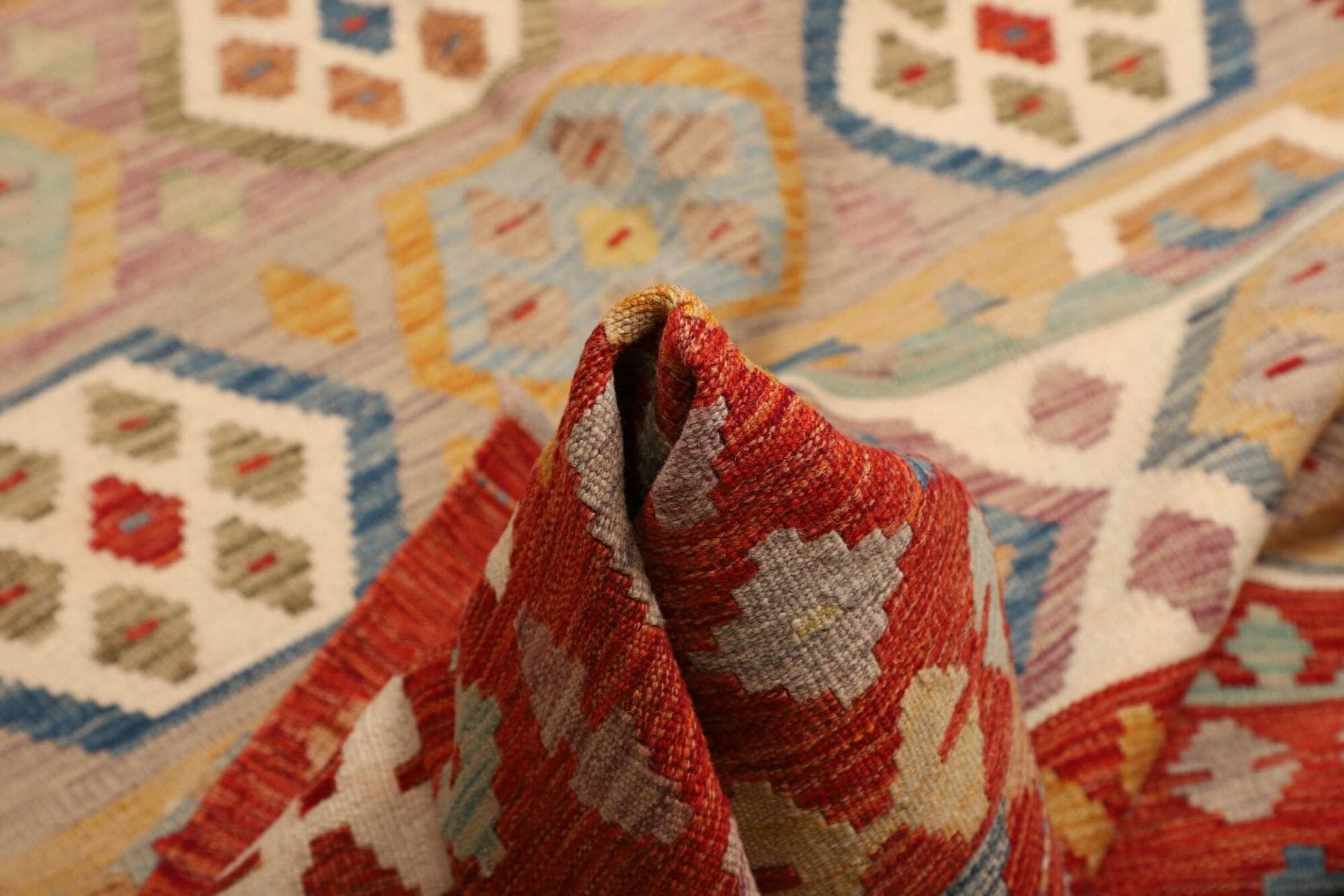 Handgewebter Kelim, 200 × 304 cm, Wolle
