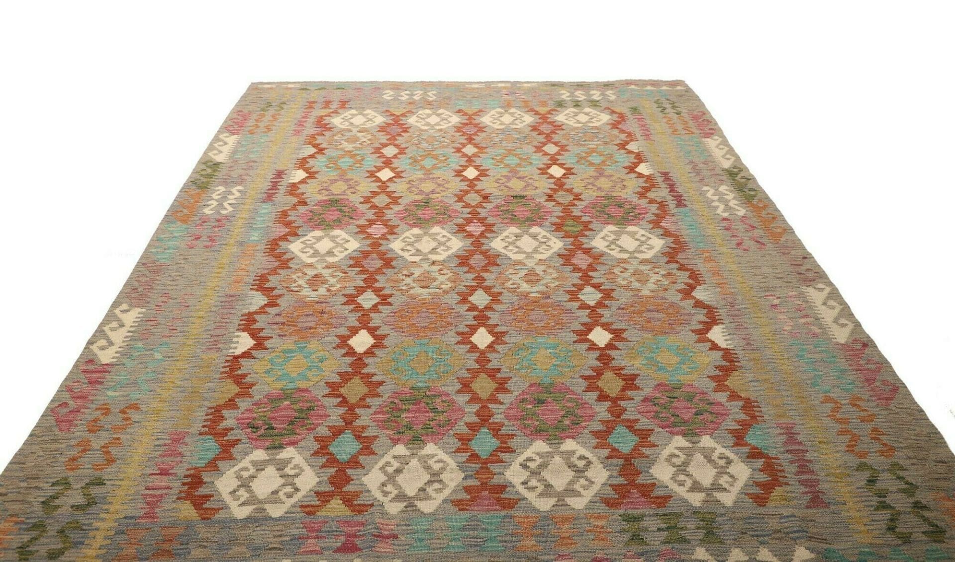 Handgewebter Kelim, 206 × 295 cm, Wolle