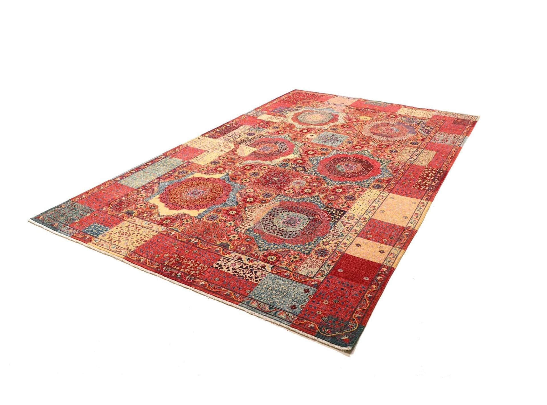Mamluk Orientteppich 203 × 303 cm aus Wolle, handgeknüpft