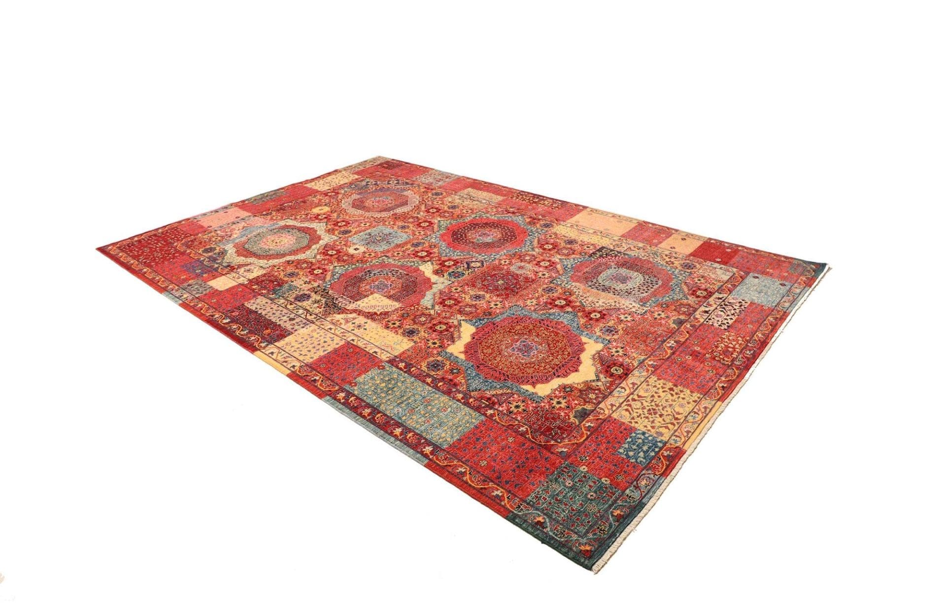 Mamluk Orientteppich 203 × 303 cm aus Wolle, handgeknüpft
