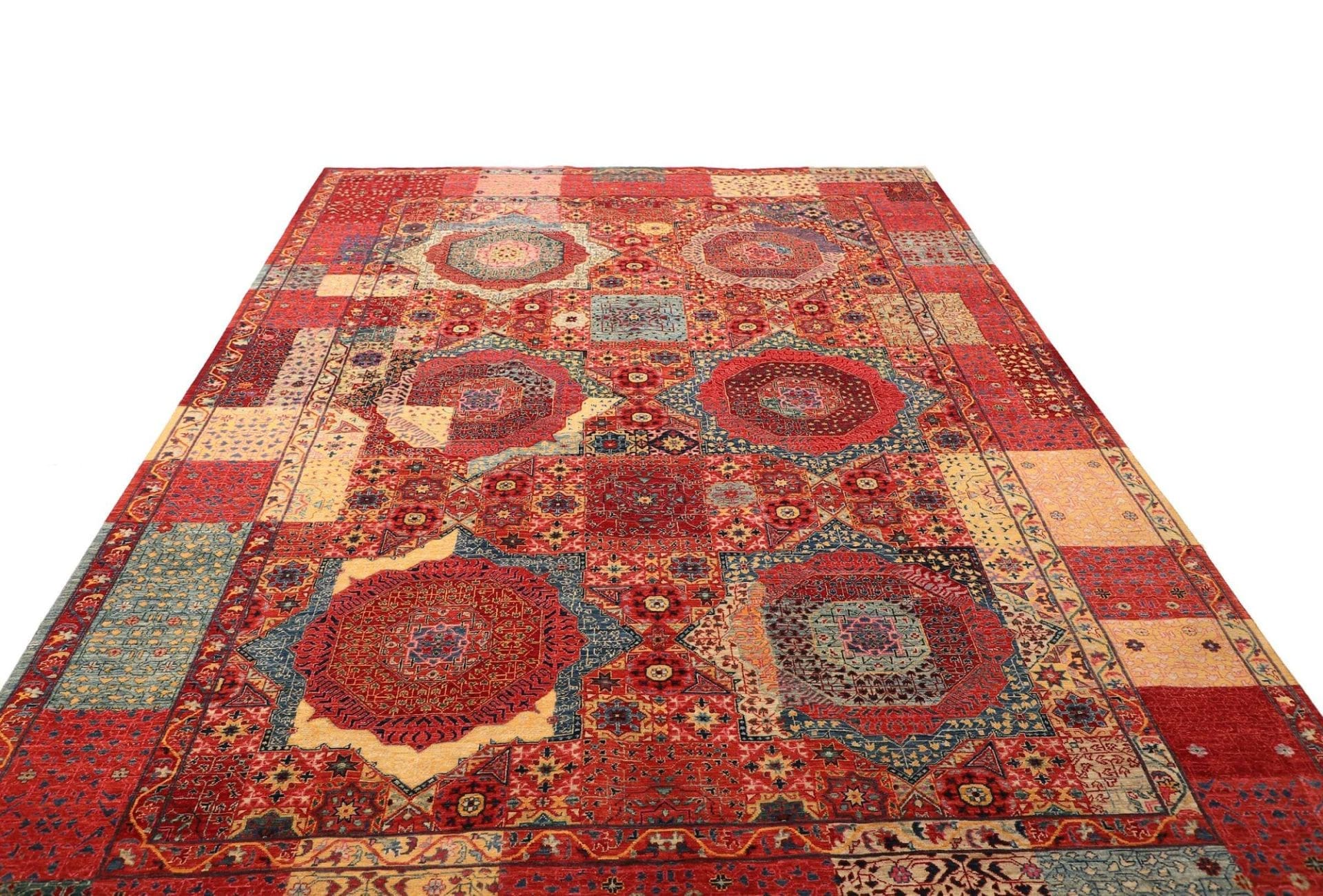 Mamluk Orientteppich 203 × 303 cm aus Wolle, handgeknüpft