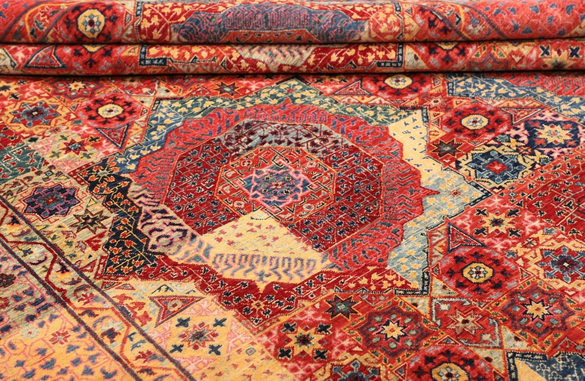 Mamluk Orientteppich 203 × 303 cm aus Wolle, handgeknüpft