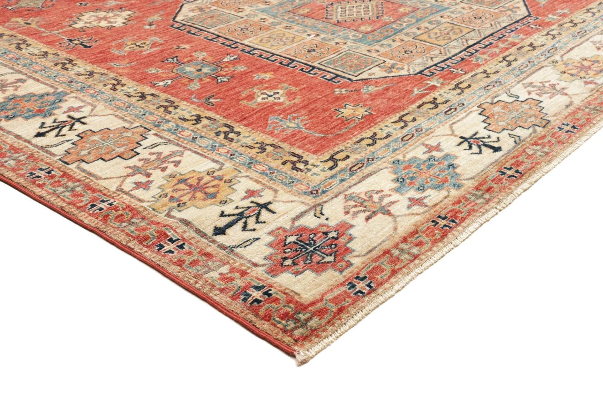 Kazak Orientteppich 203 × 300 cm aus Wolle, handgeknüpft