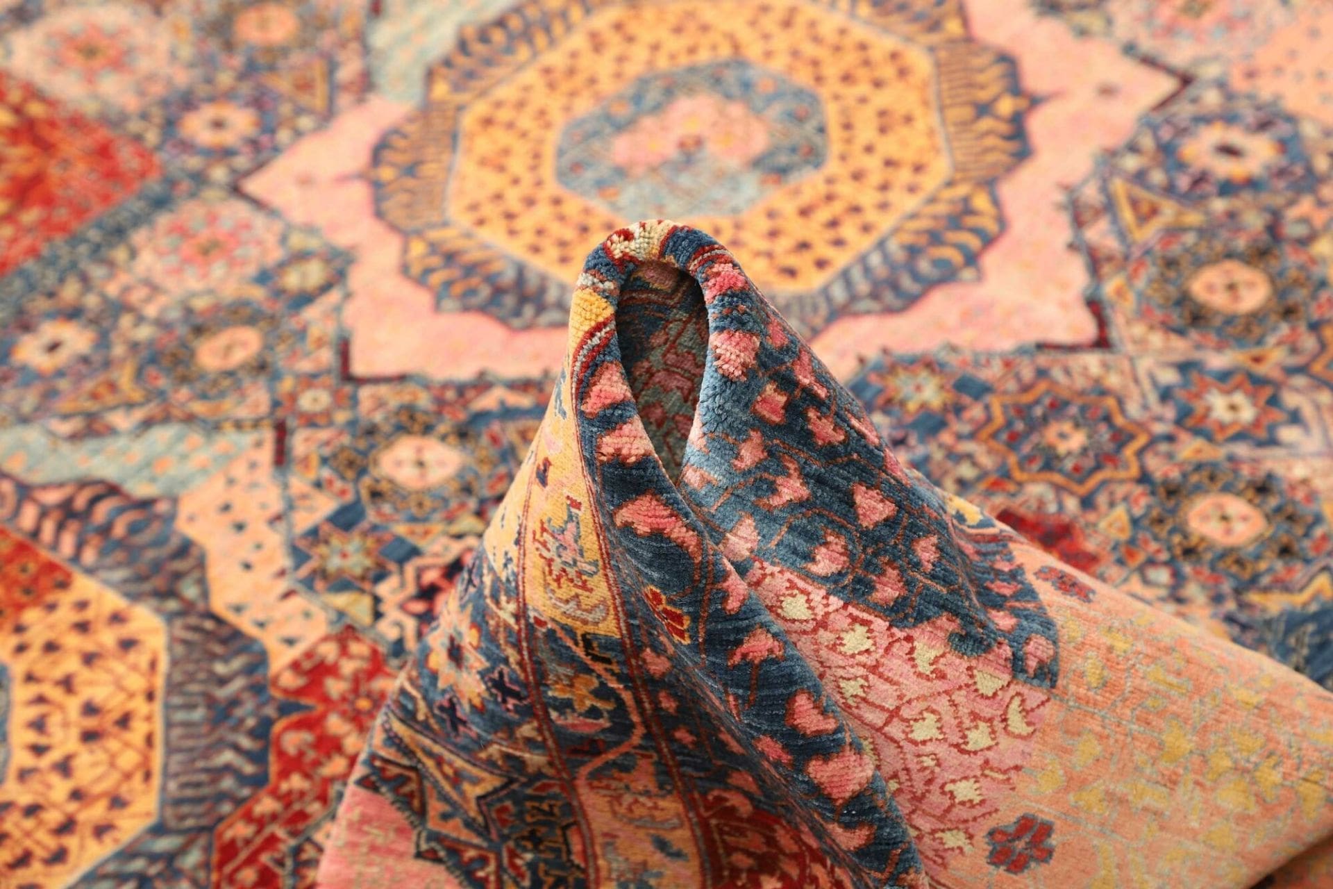 Handgeknüpfter Mamluk Orientteppich 203 × 299 cm