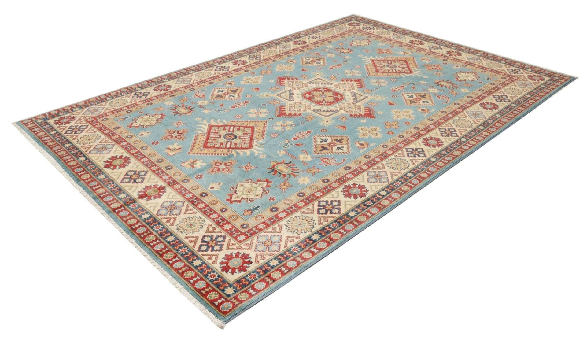 Handgeknüpfter Kazak Orientteppich, 201 × 293 cm, Wolle