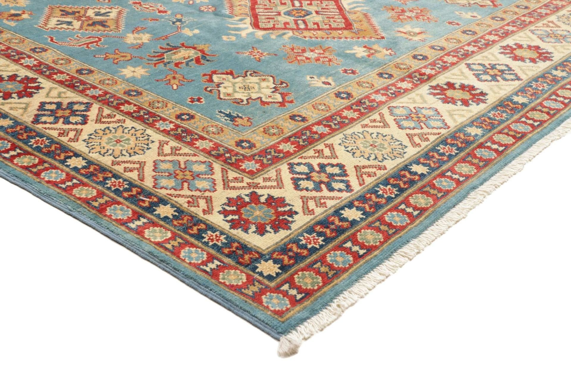 Handgeknüpfter Kazak Orientteppich, 201 × 293 cm, Wolle