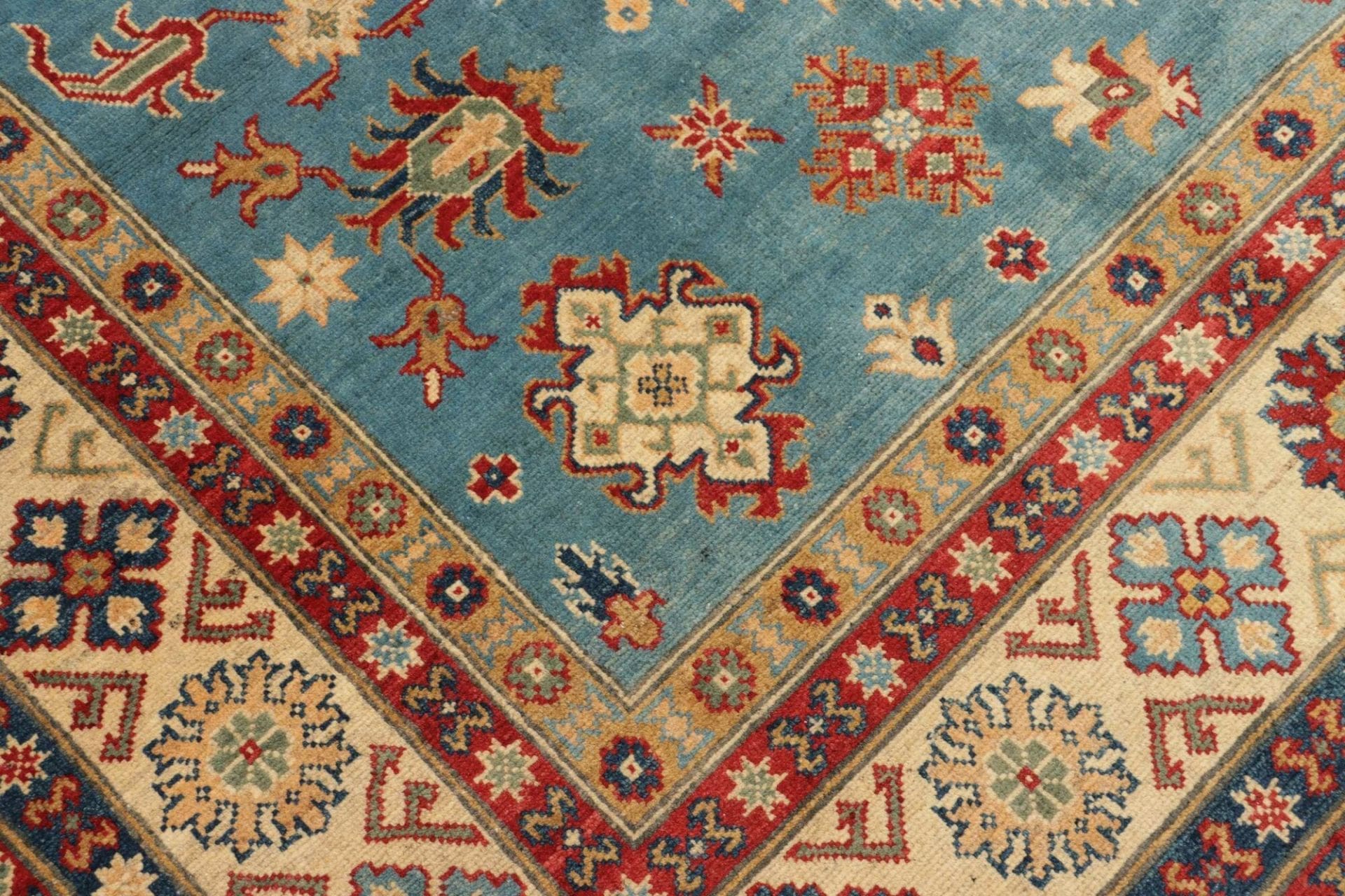 Handgeknüpfter Kazak Orientteppich, 201 × 293 cm, Wolle