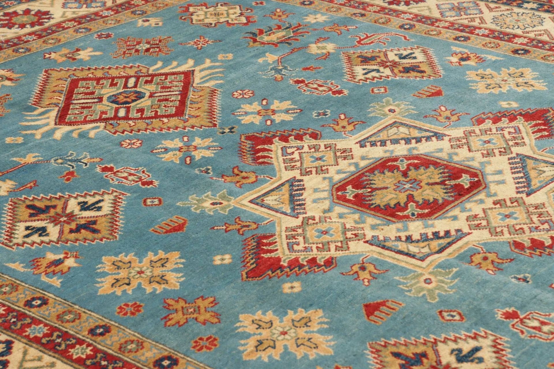 Handgeknüpfter Kazak Orientteppich, 201 × 293 cm, Wolle