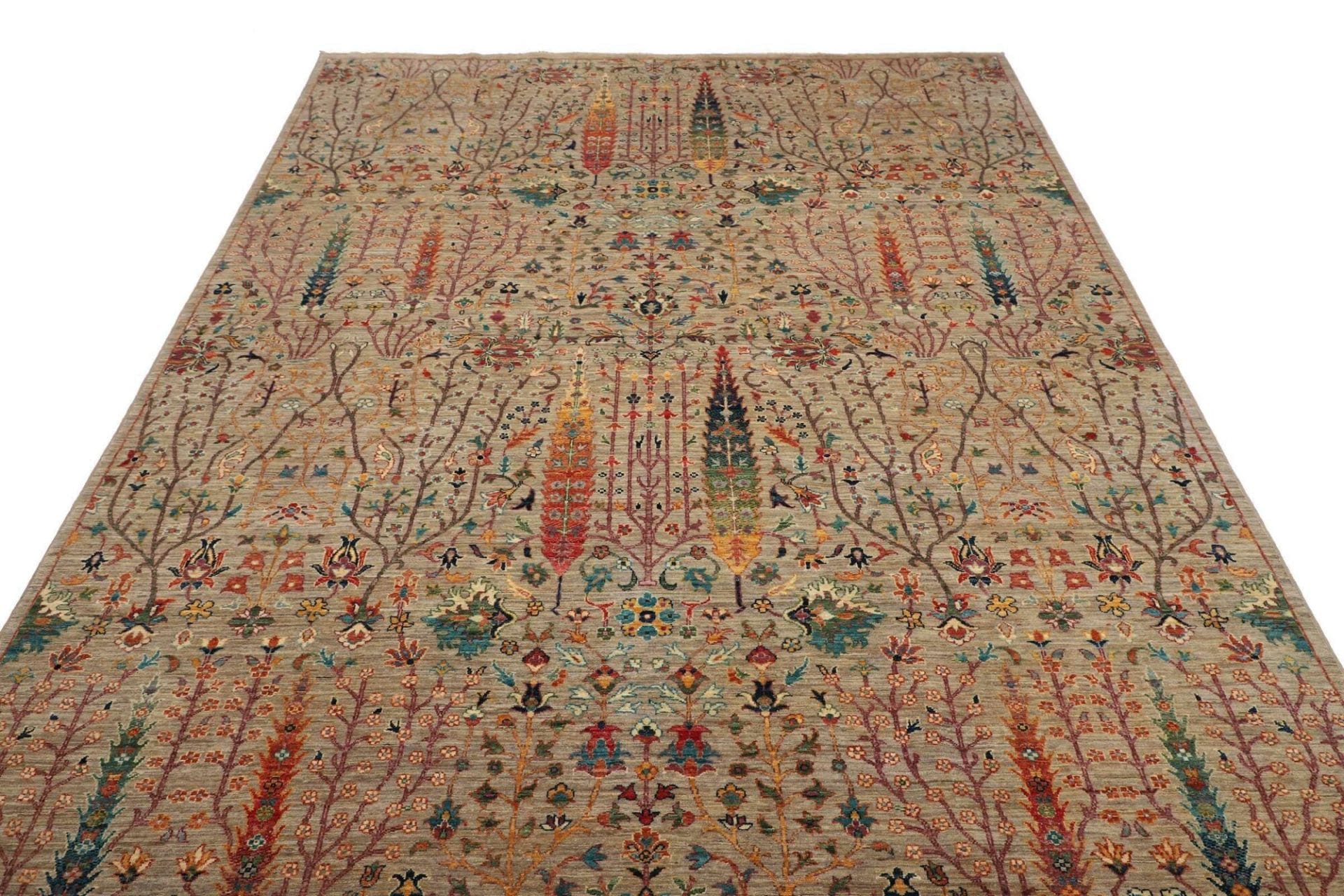 samarkand-orientteppich-207-x-293-cm-schurwolle-handgeknupft-3 Samarkand Orientteppich 207 × 293 cm aus Wolle, handgeknüpft