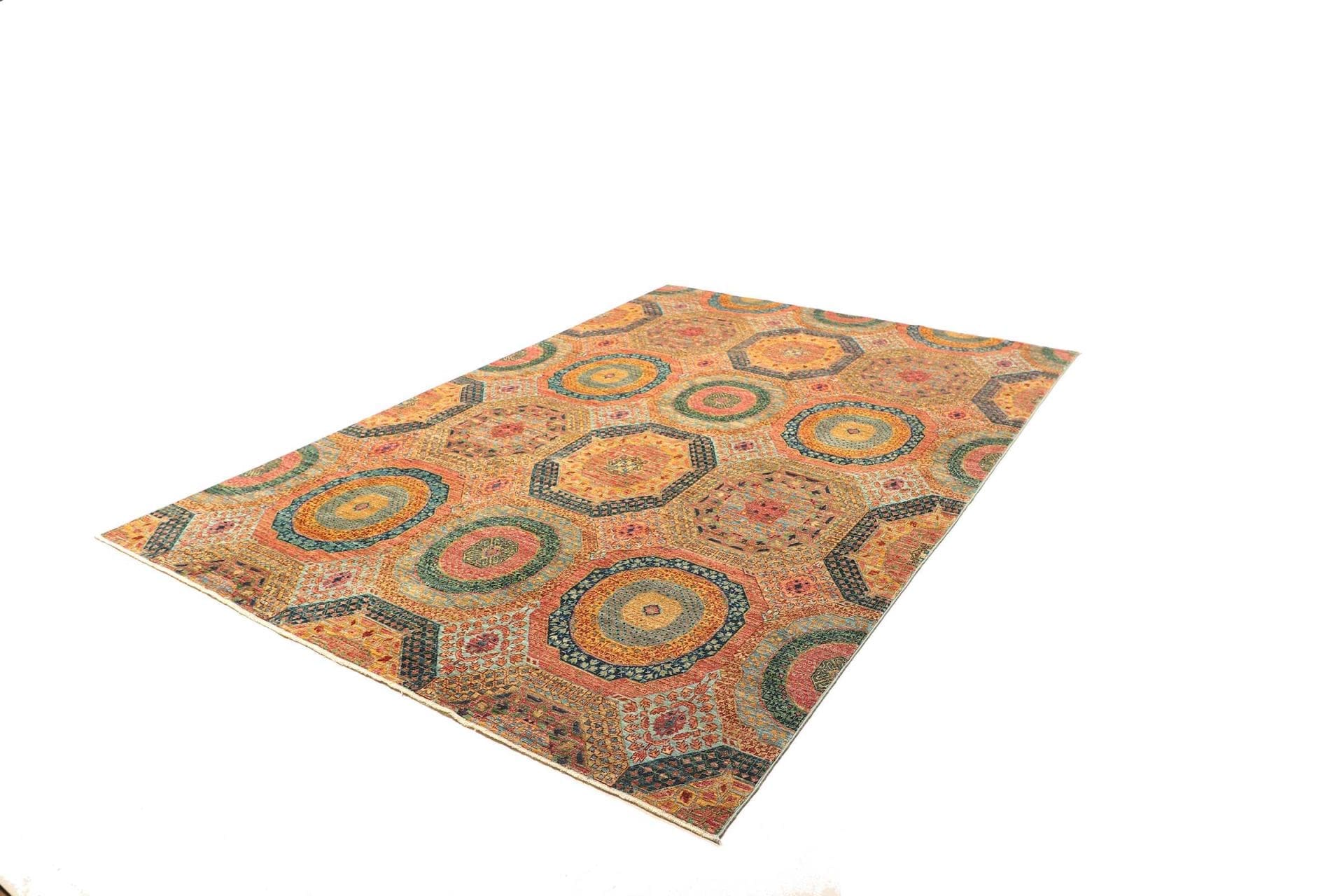 Handgeknüpfter Mamluk Orientteppich 204 × 299 cm