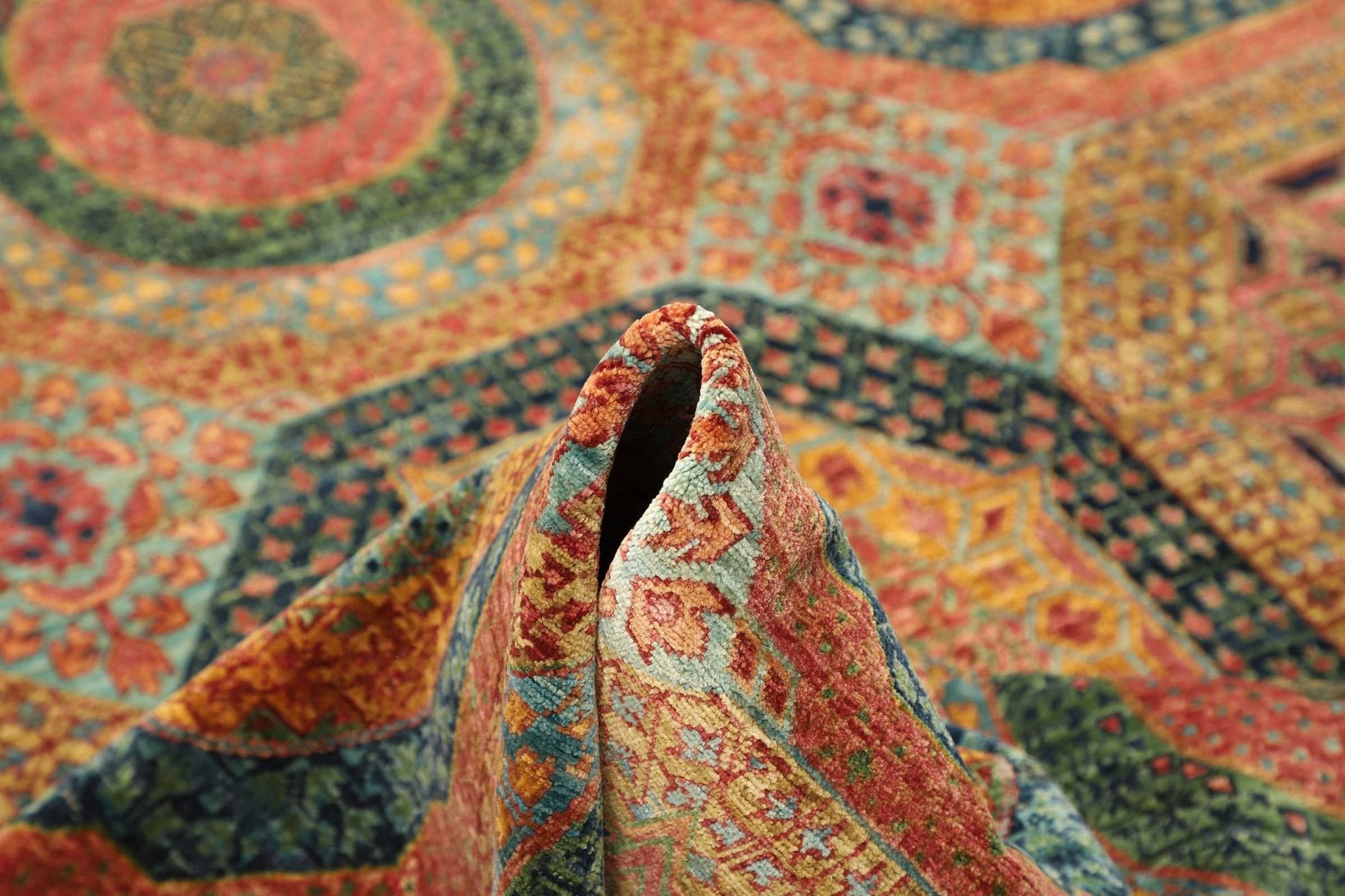 Handgeknüpfter Mamluk Orientteppich 204 × 299 cm