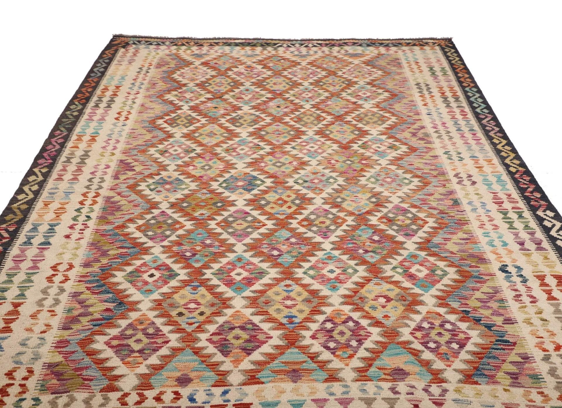 Handgewebter Kelim, 201 × 294 cm, Wolle