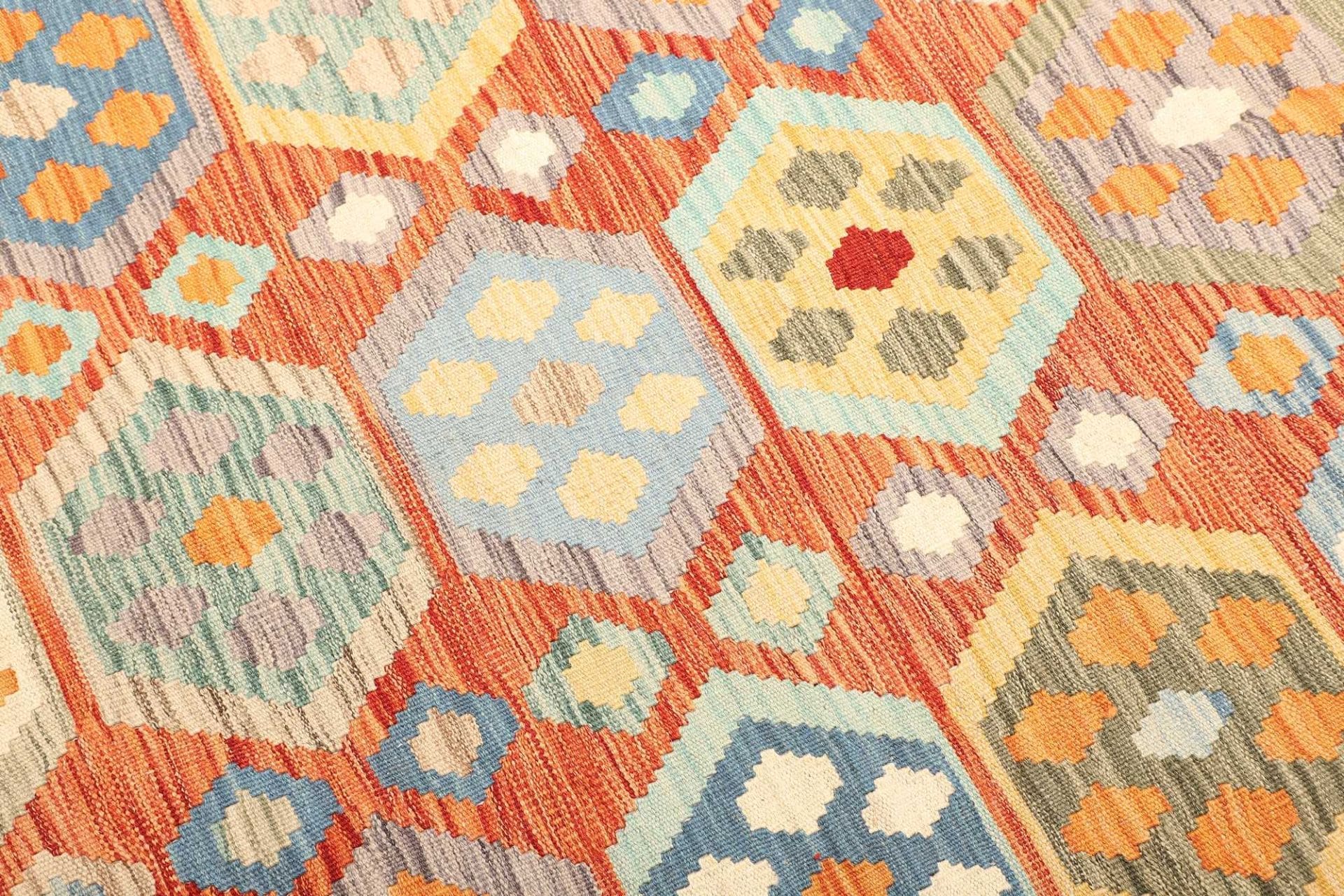 afghanischer-kelim-208-x-298cm-geometrisches-muster-handgewebt-3 Kelim 208 × 298 cm aus Wolle, handgewebt