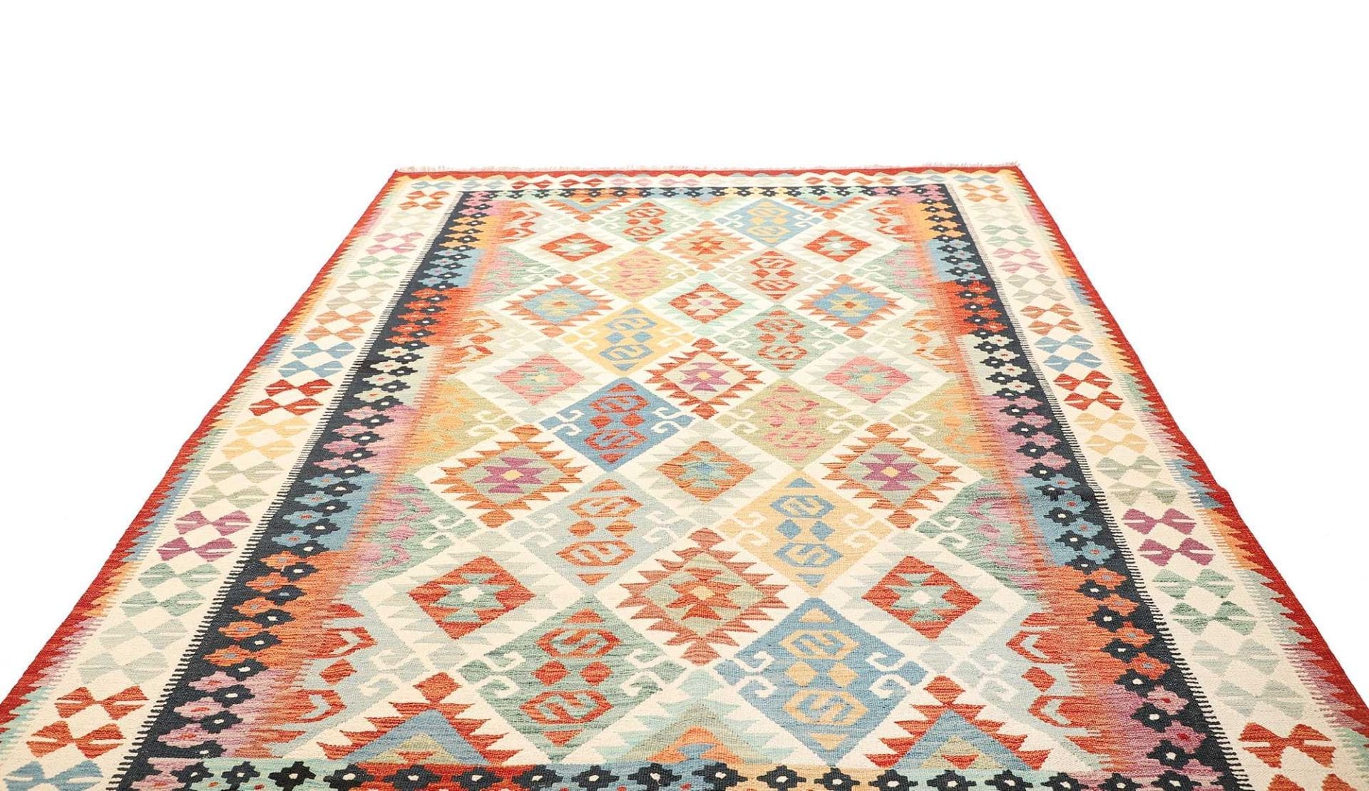 Kelim 205 × 306 cm aus Wolle, handgewebt