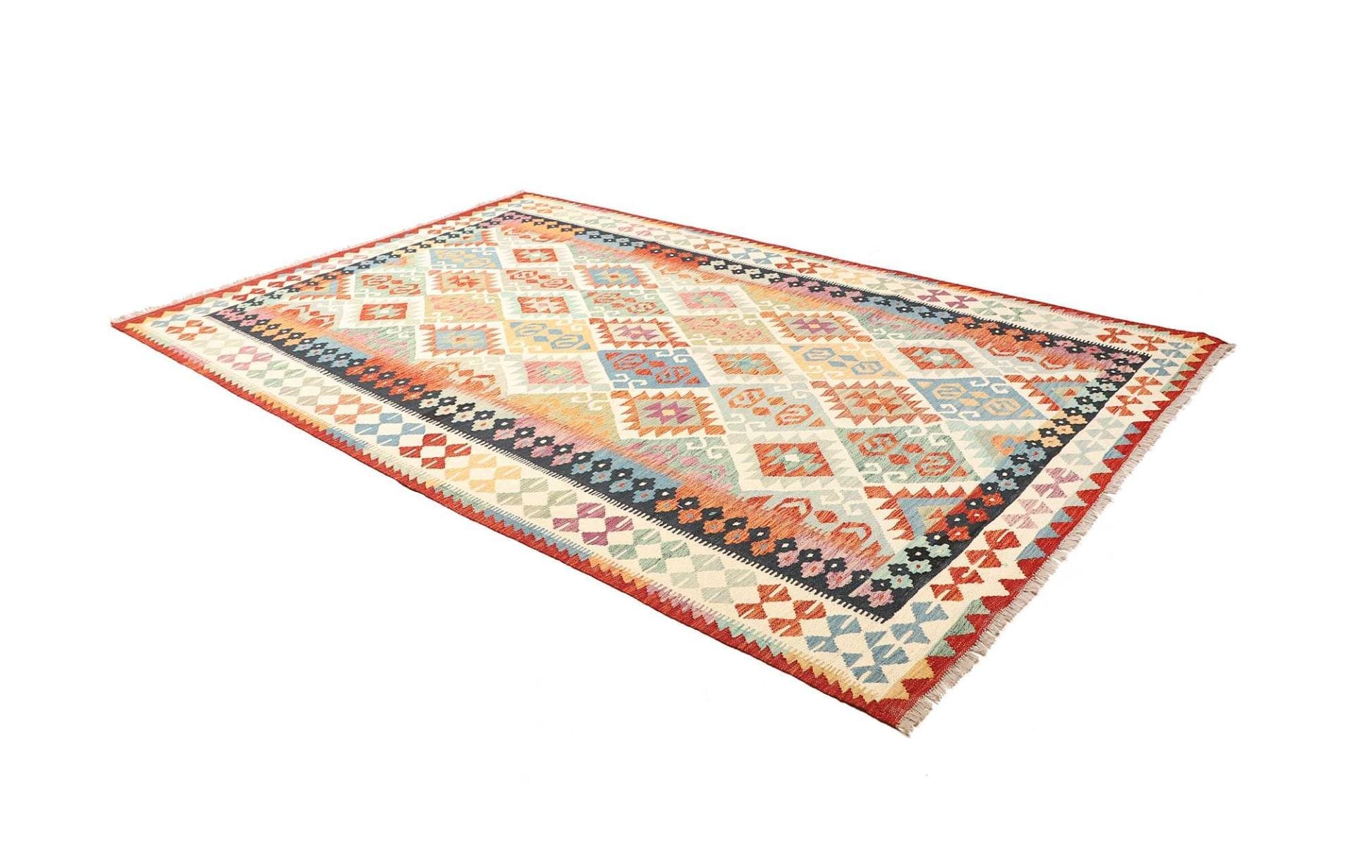 Kelim 205 × 306 cm aus Wolle, handgewebt