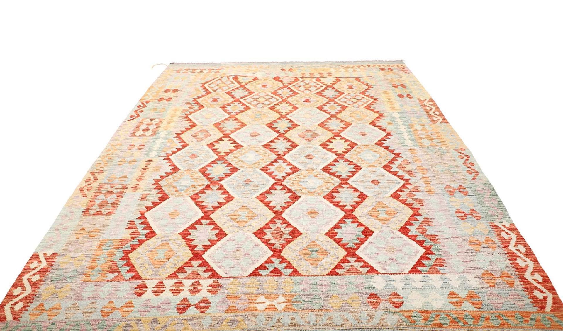 afghanischer-kelim-teppich-209-x-290-cm-handgewebt-geometrisch-1 Kelim 209 × 290 cm aus Wolle, handgewebt