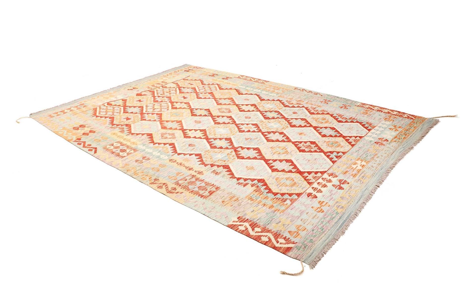 afghanischer-kelim-teppich-209-x-290-cm-handgewebt-geometrisch-2 Kelim 209 × 290 cm aus Wolle, handgewebt