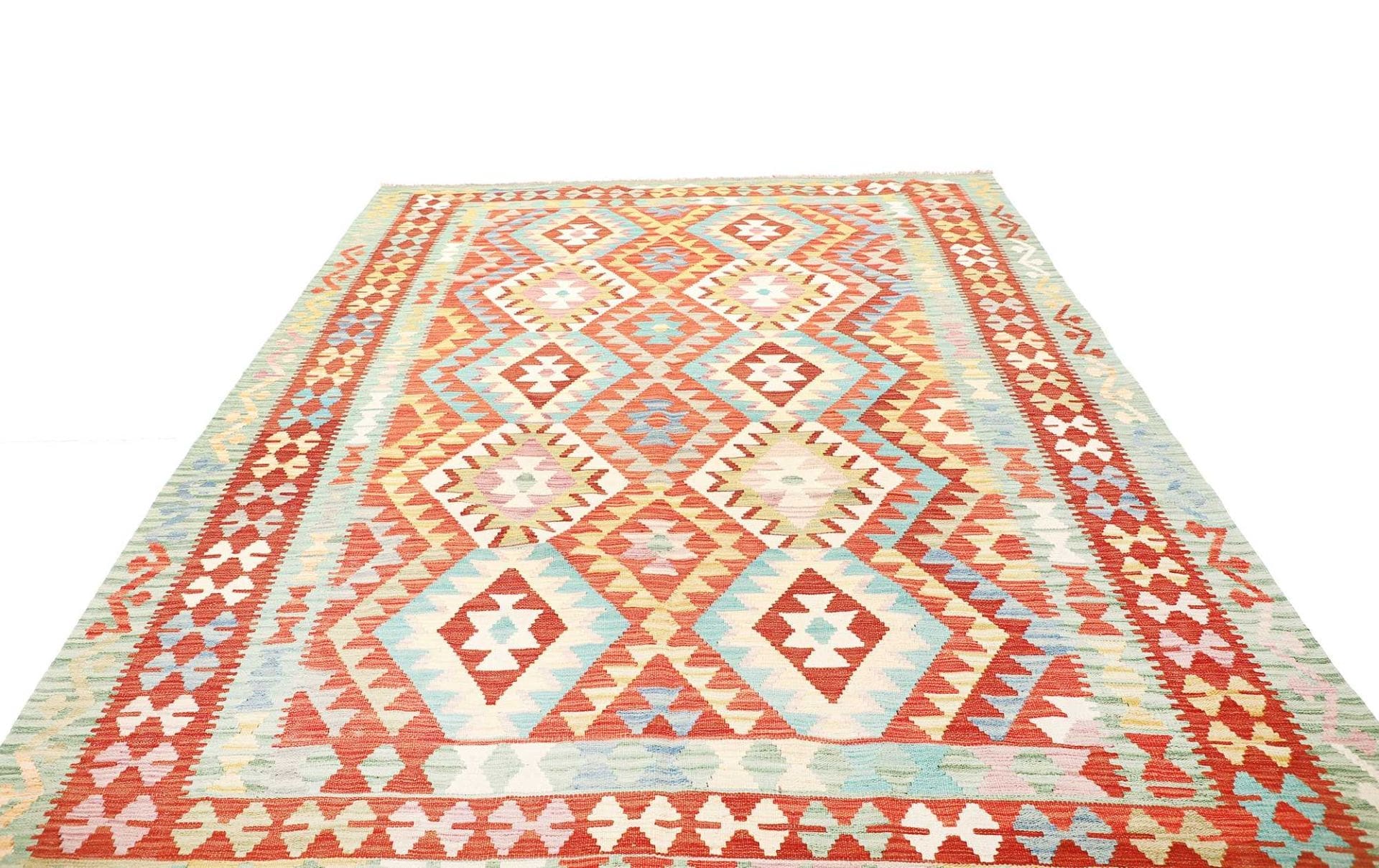 Kelim 208 × 299 cm aus Wolle, handgewebt
