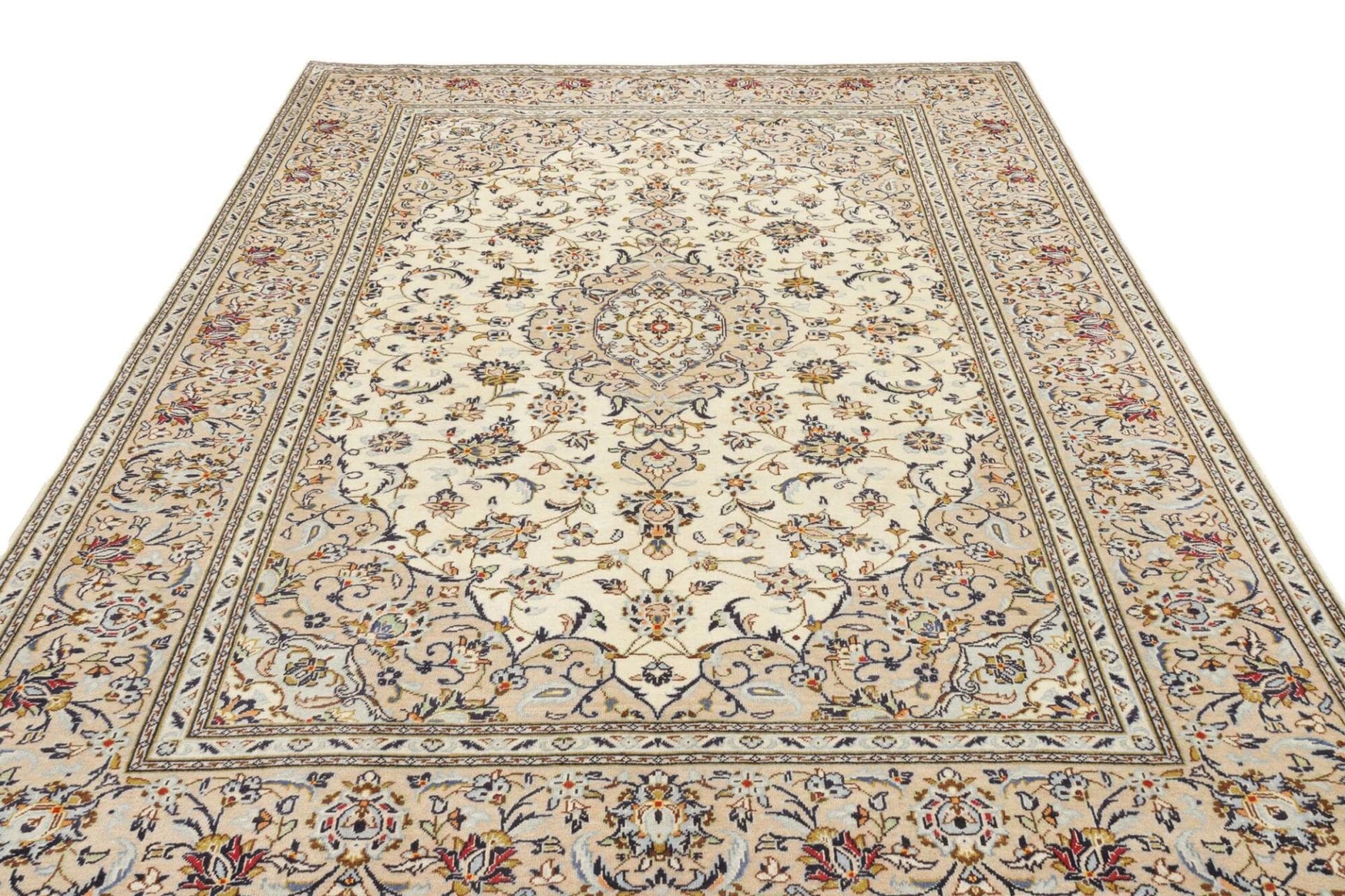 Handgeknüpfter Kashan Perserteppich 193 × 298 cm