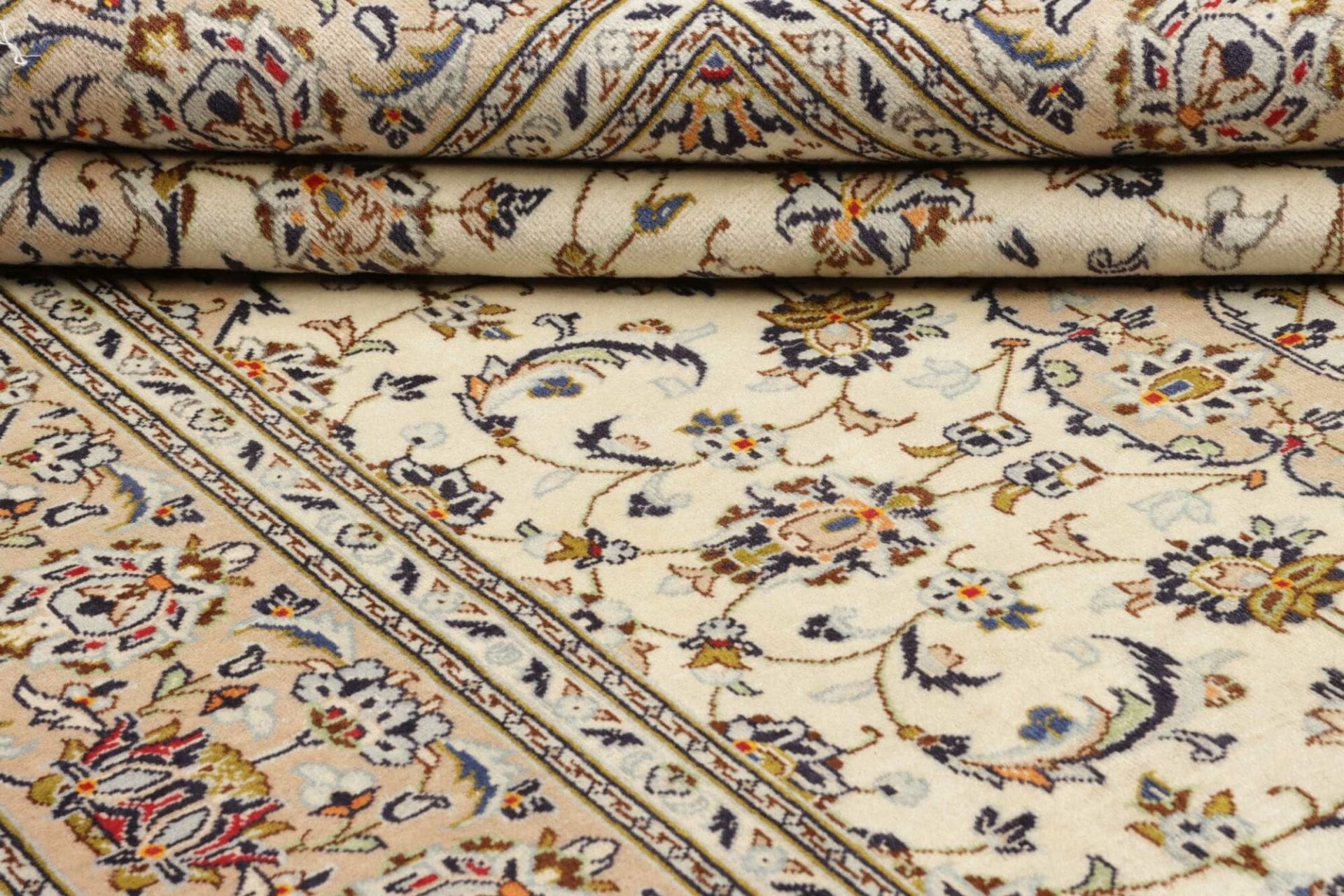 Handgeknüpfter Kashan Perserteppich 193 × 298 cm