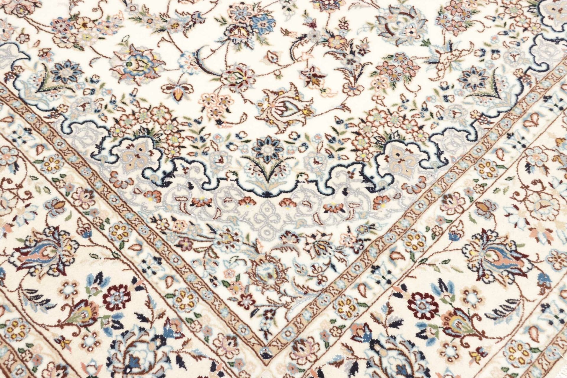 nain-teppich-203-x-307-cm-florale-muster-handgeknupft-perserteppich-5 Nain Perserteppich 203 × 307 cm aus Wolle, handgeknüpft