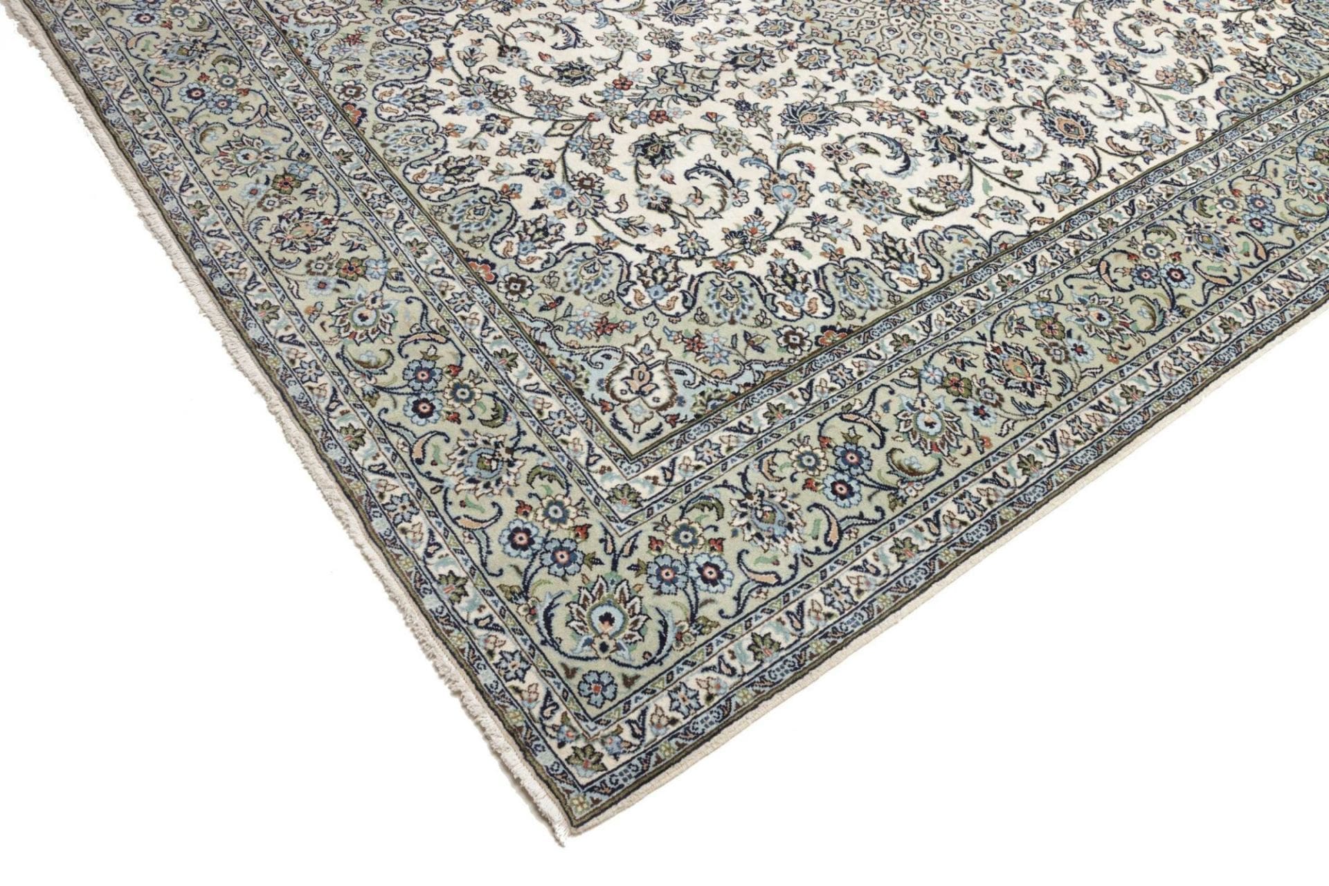Handgeknüpfter Kashan Perserteppich 199 × 297 cm
