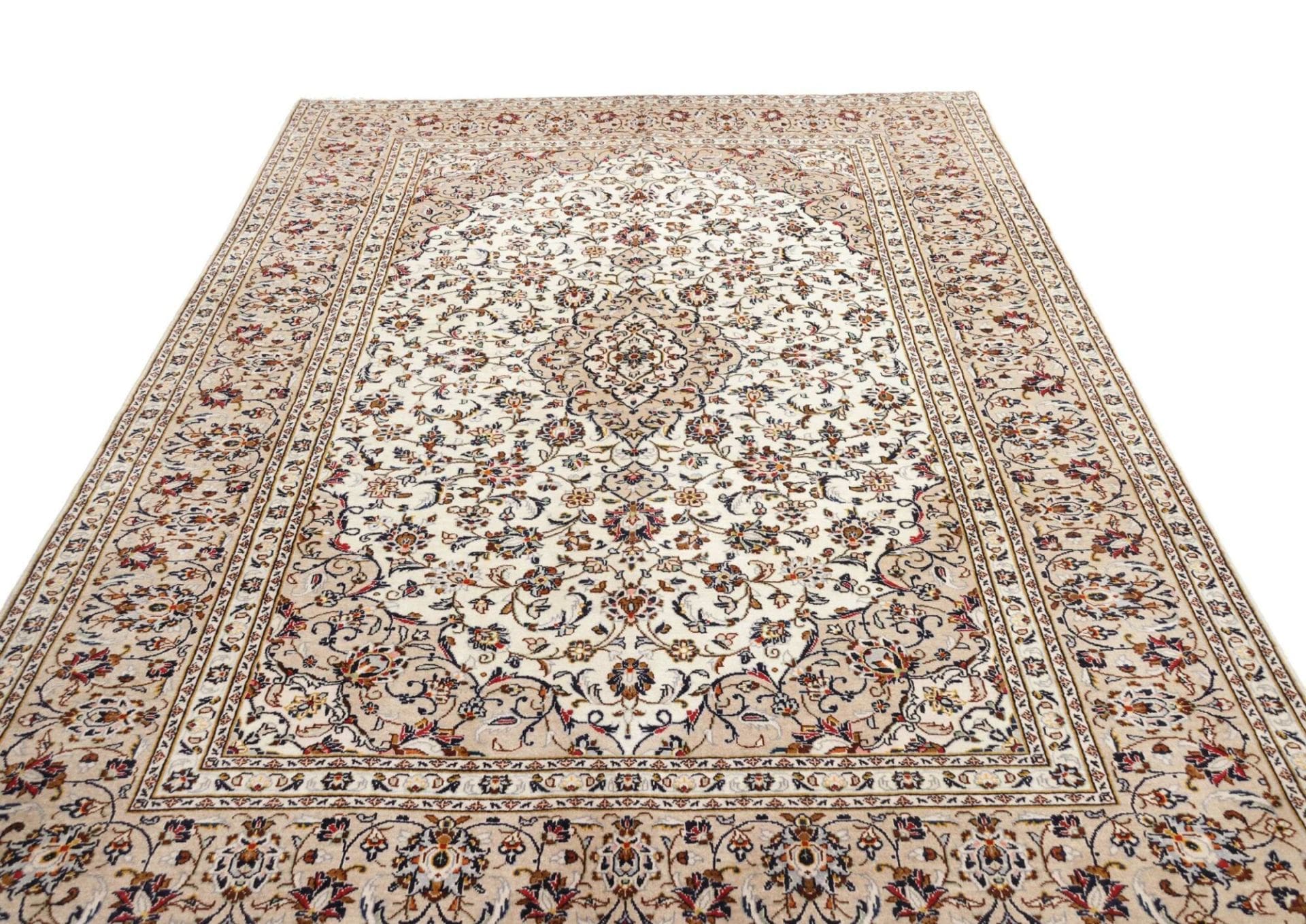 Handgeknüpfter Kashan Perserteppich 203 × 305 cm