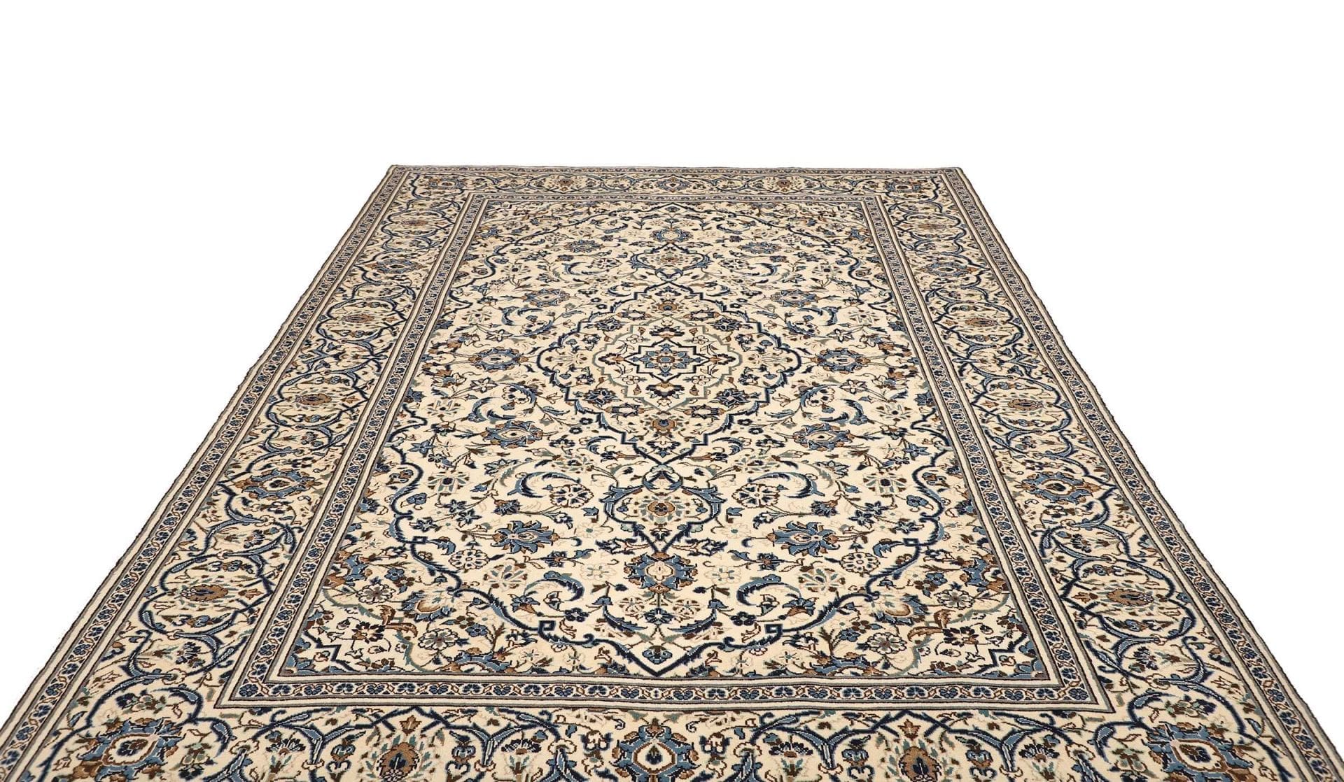 Handgeknüpfter Kashan Perserteppich, 203 × 300 cm, Wolle