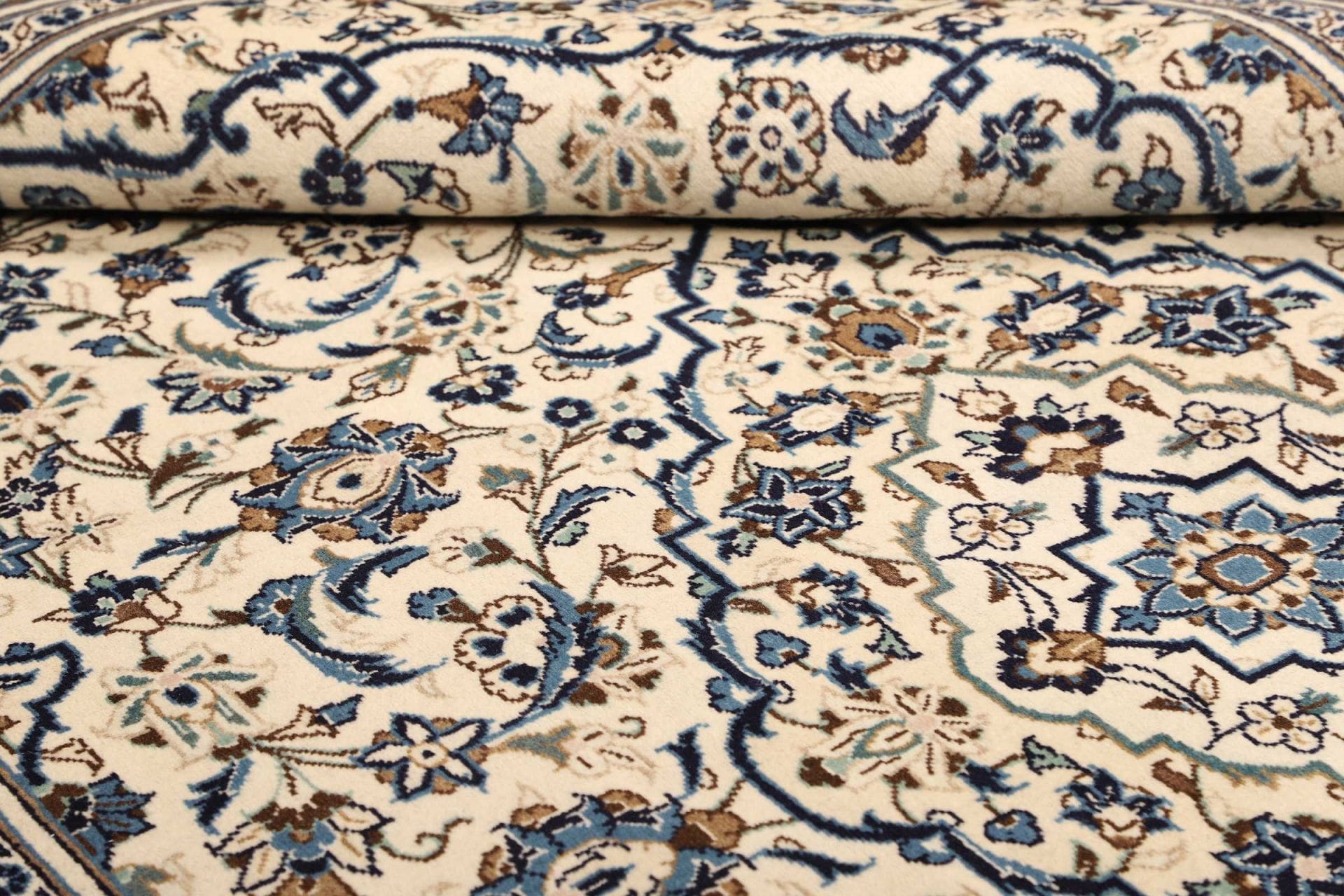 Handgeknüpfter Kashan Perserteppich, 203 × 300 cm, Wolle