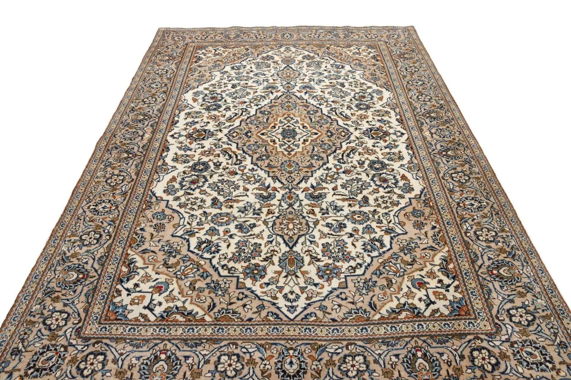 Kashan Perserteppich aus Iran, 203 × 304 cm