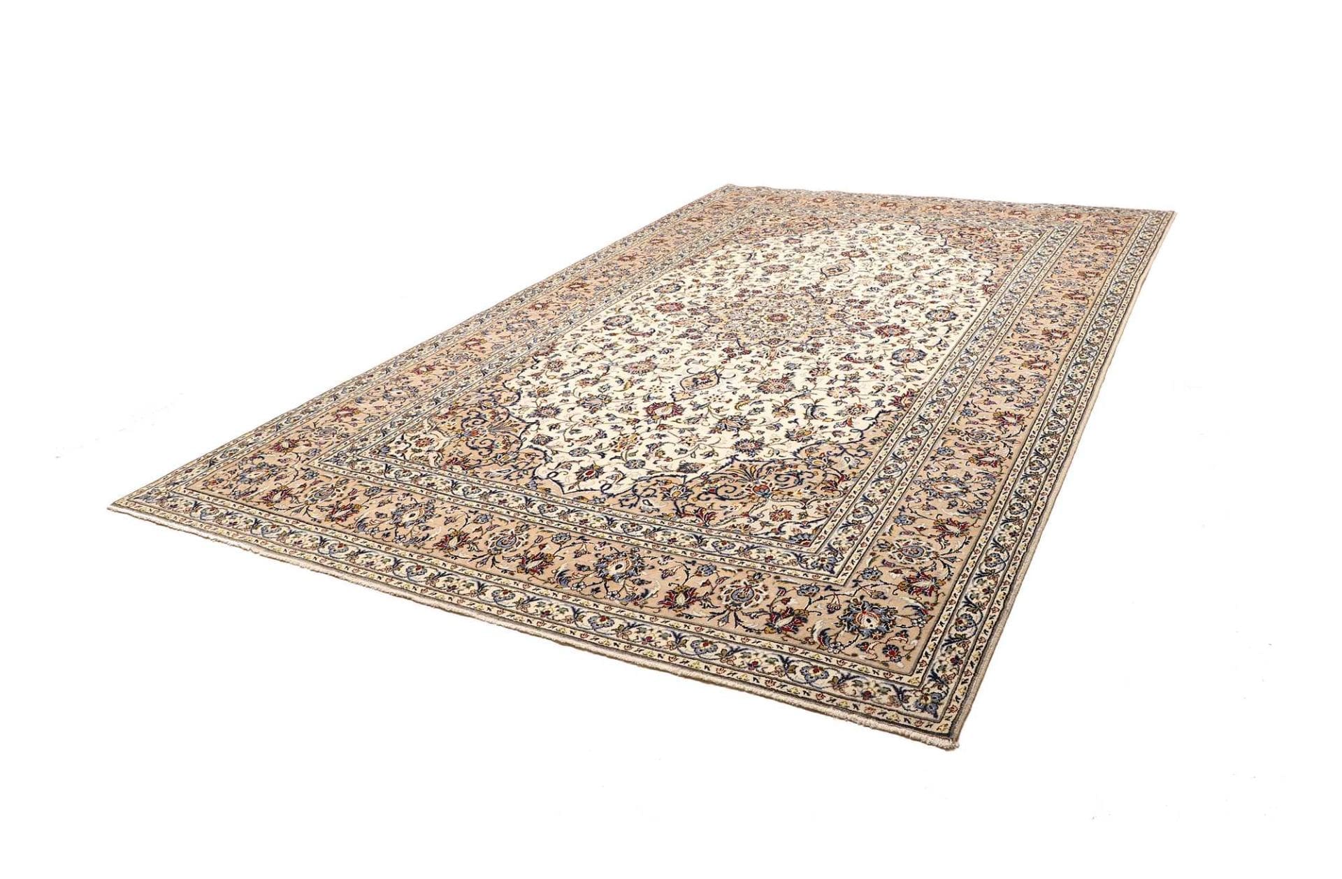 Kashan Perserteppich aus Iran, 205 × 322 cm