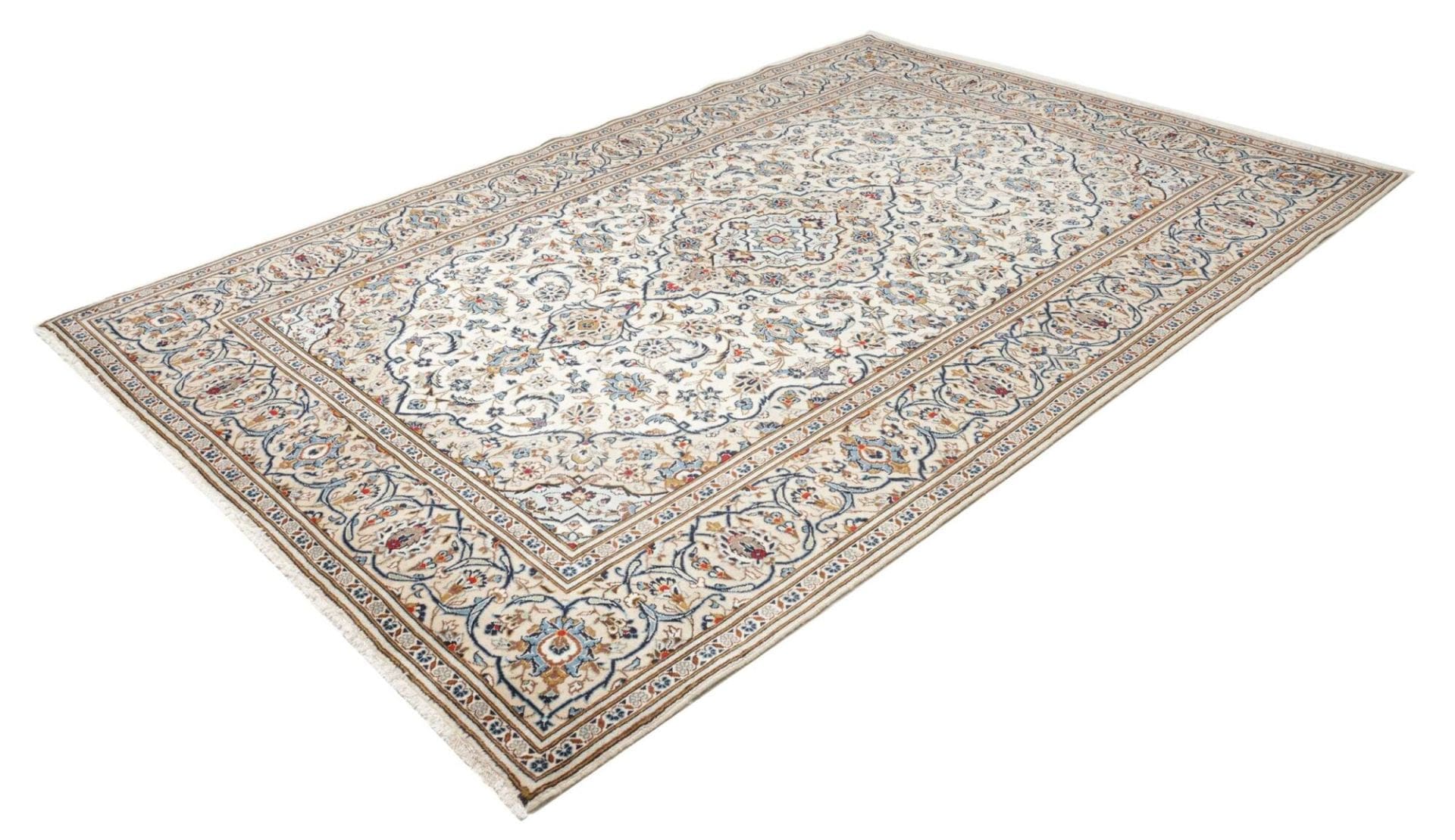 Kashan Perserteppich 203 × 296 cm aus Wolle, handgeknüpft