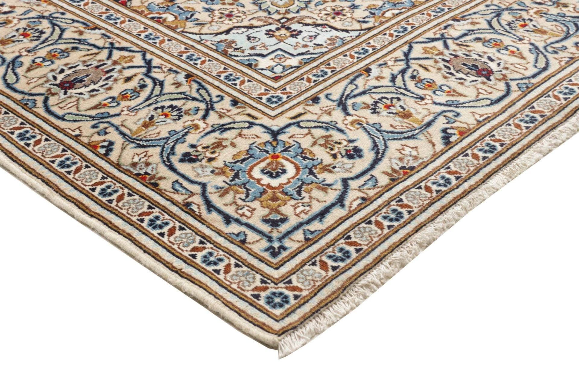 Kashan Perserteppich 203 × 296 cm aus Wolle, handgeknüpft