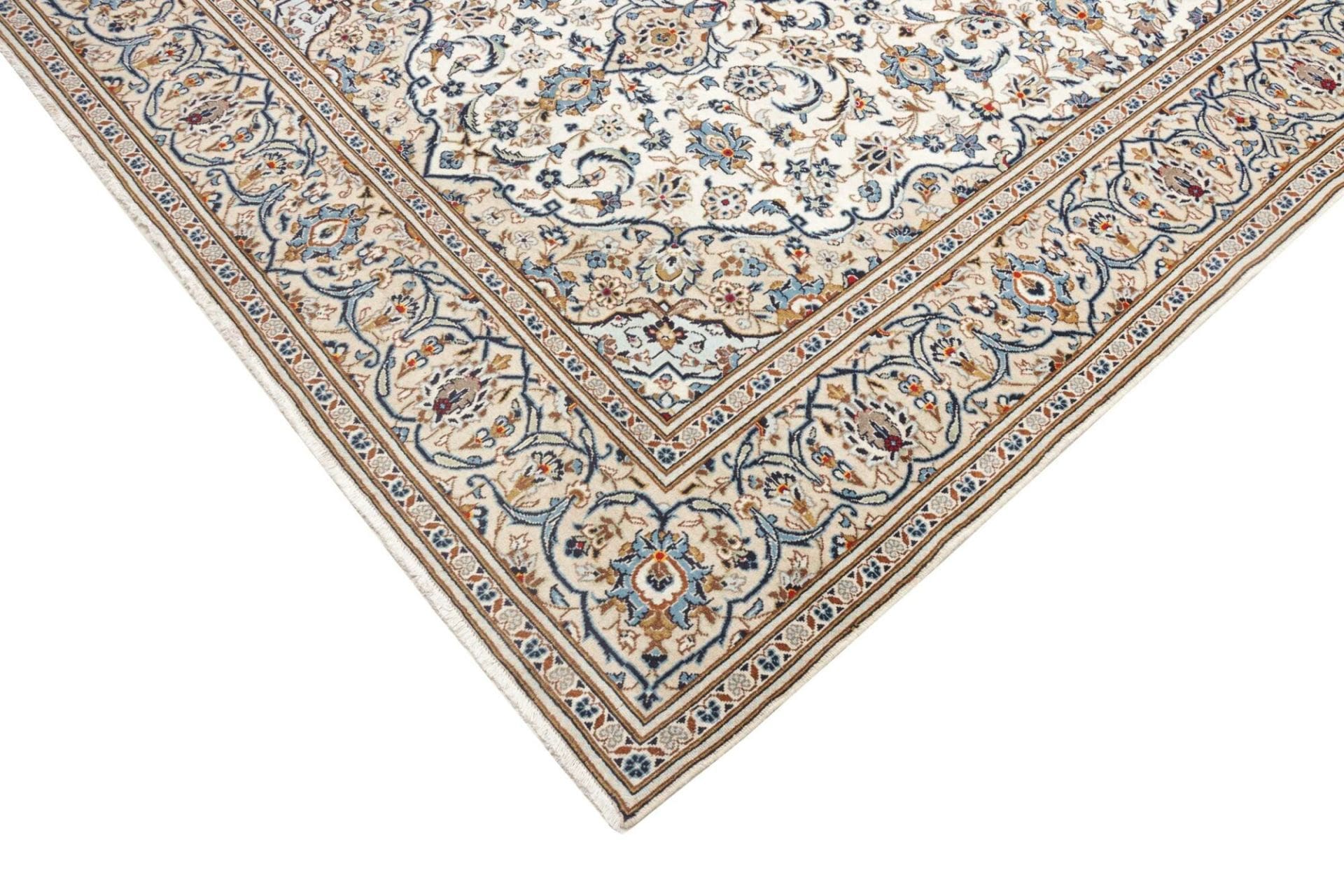 Kashan Perserteppich 203 × 296 cm aus Wolle, handgeknüpft