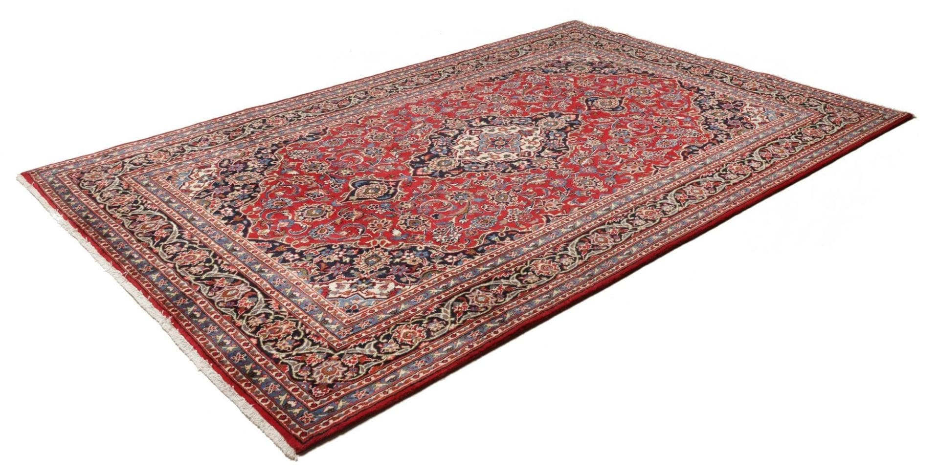 Kashan Perserteppich aus Iran, 199 × 301 cm