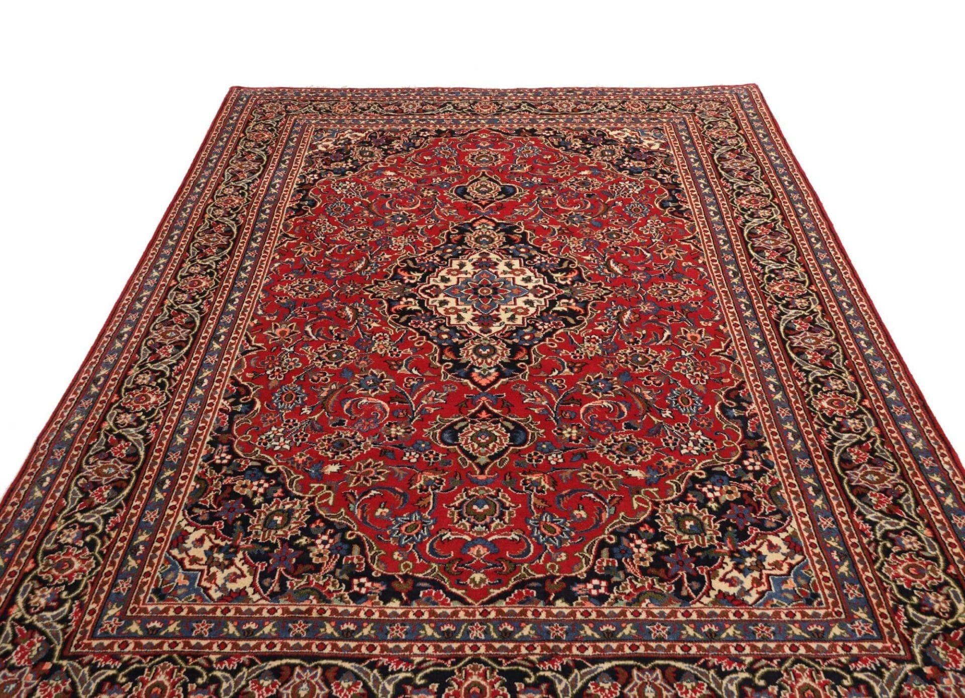 Kashan Perserteppich aus Iran, 199 × 301 cm
