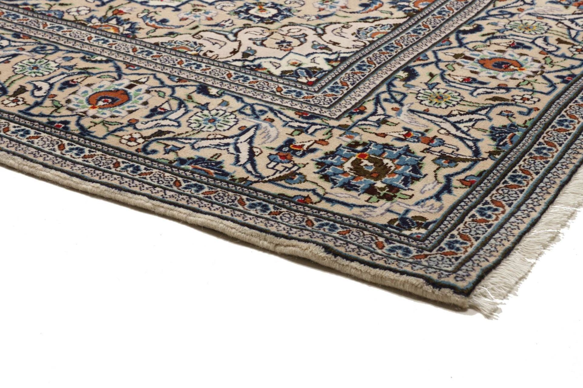 Kashan Perserteppich 199 × 312 cm aus Wolle, handgeknüpft