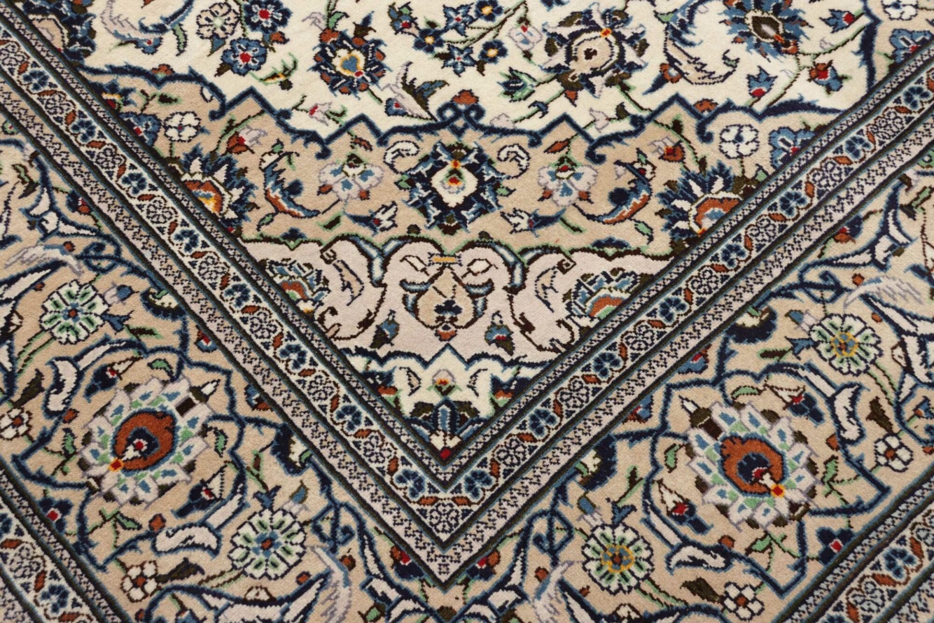 Kashan Perserteppich 199 × 312 cm aus Wolle, handgeknüpft