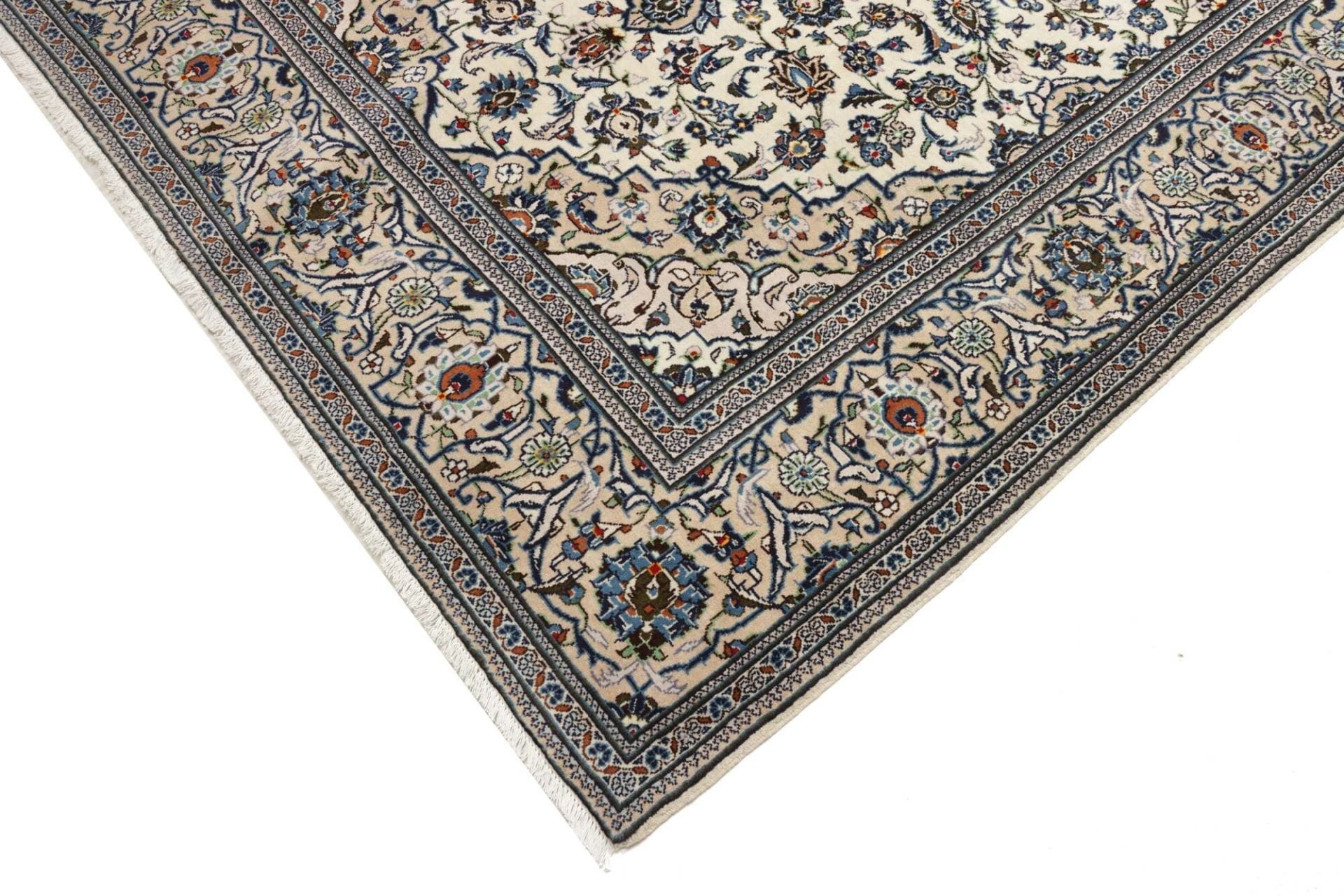 Kashan Perserteppich 199 × 312 cm aus Wolle, handgeknüpft