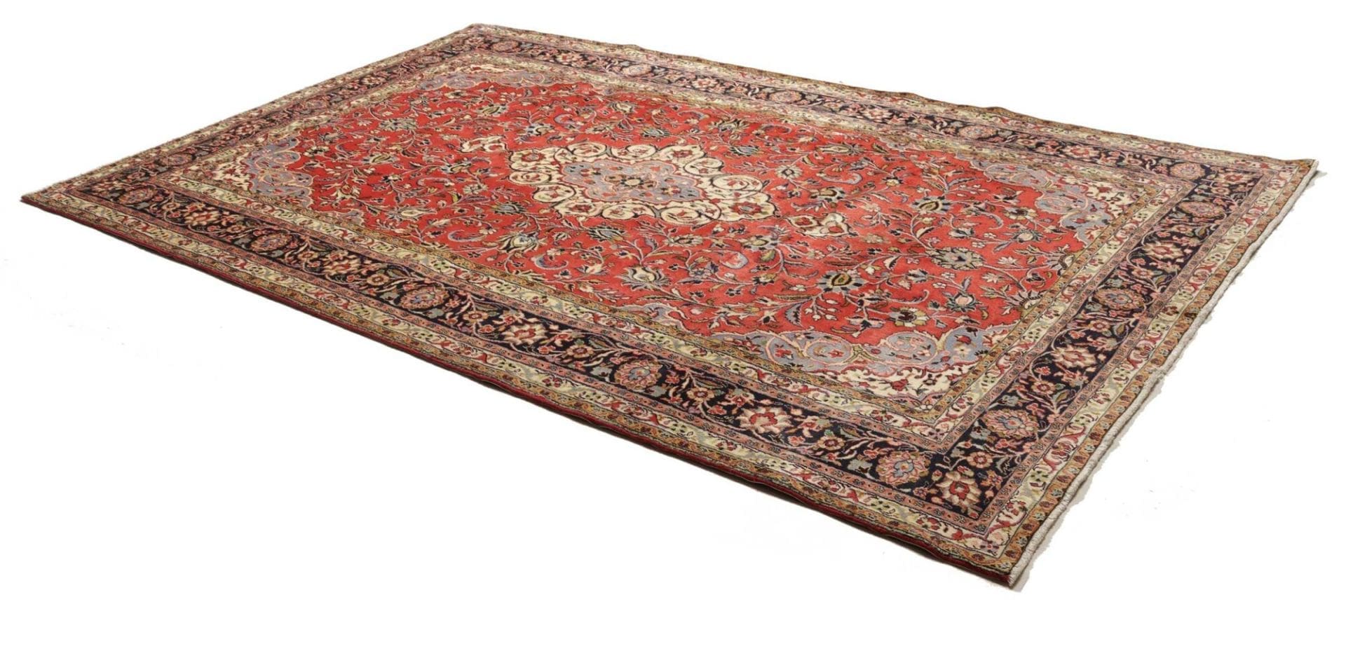 Hamadan Herati Perserteppich aus Iran, 213 × 324 cm