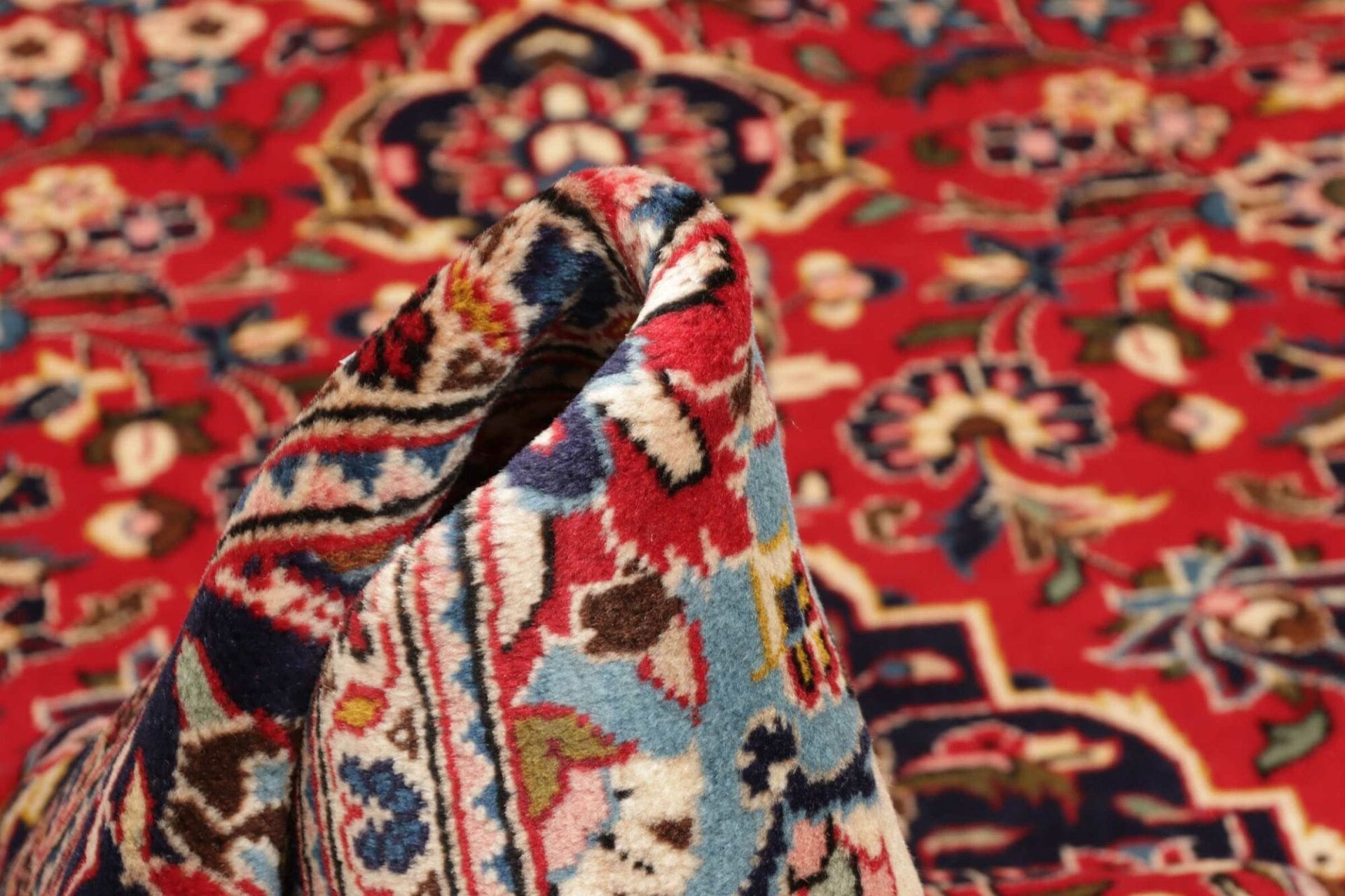 Kashan Perserteppich aus Iran, 211 × 295 cm