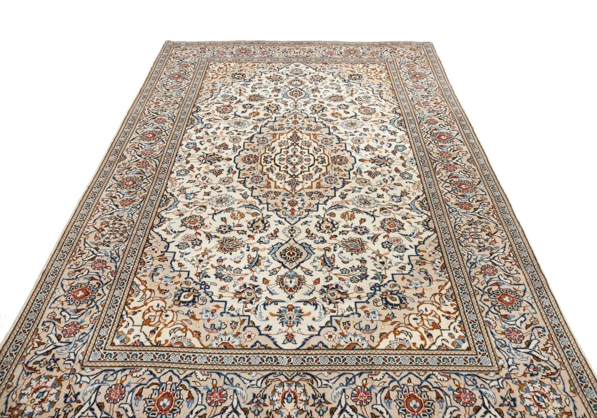 Handgeknüpfter Kashan Perserteppich 197 × 316 cm