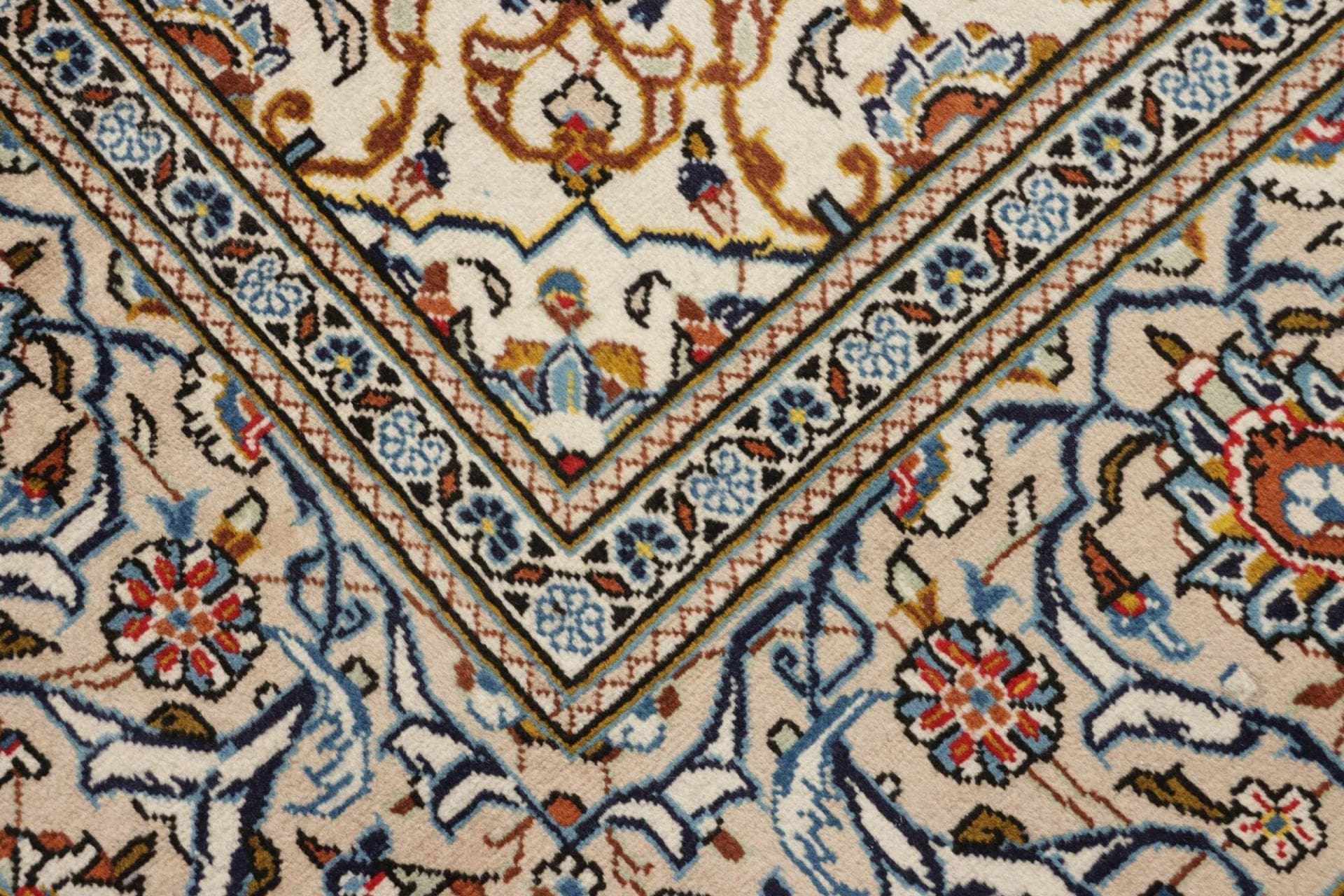 Handgeknüpfter Kashan Perserteppich 197 × 316 cm