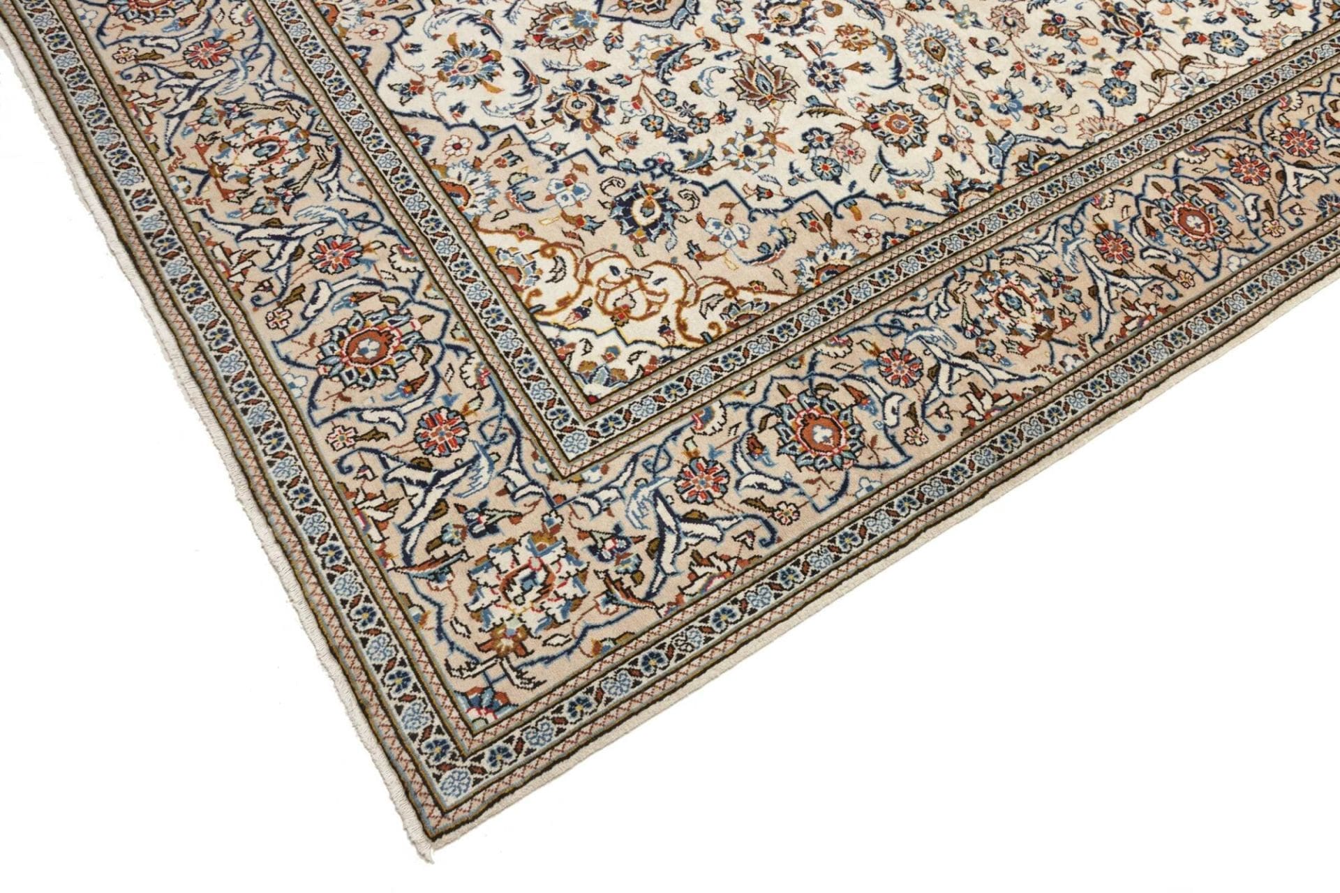 Handgeknüpfter Kashan Perserteppich 197 × 316 cm