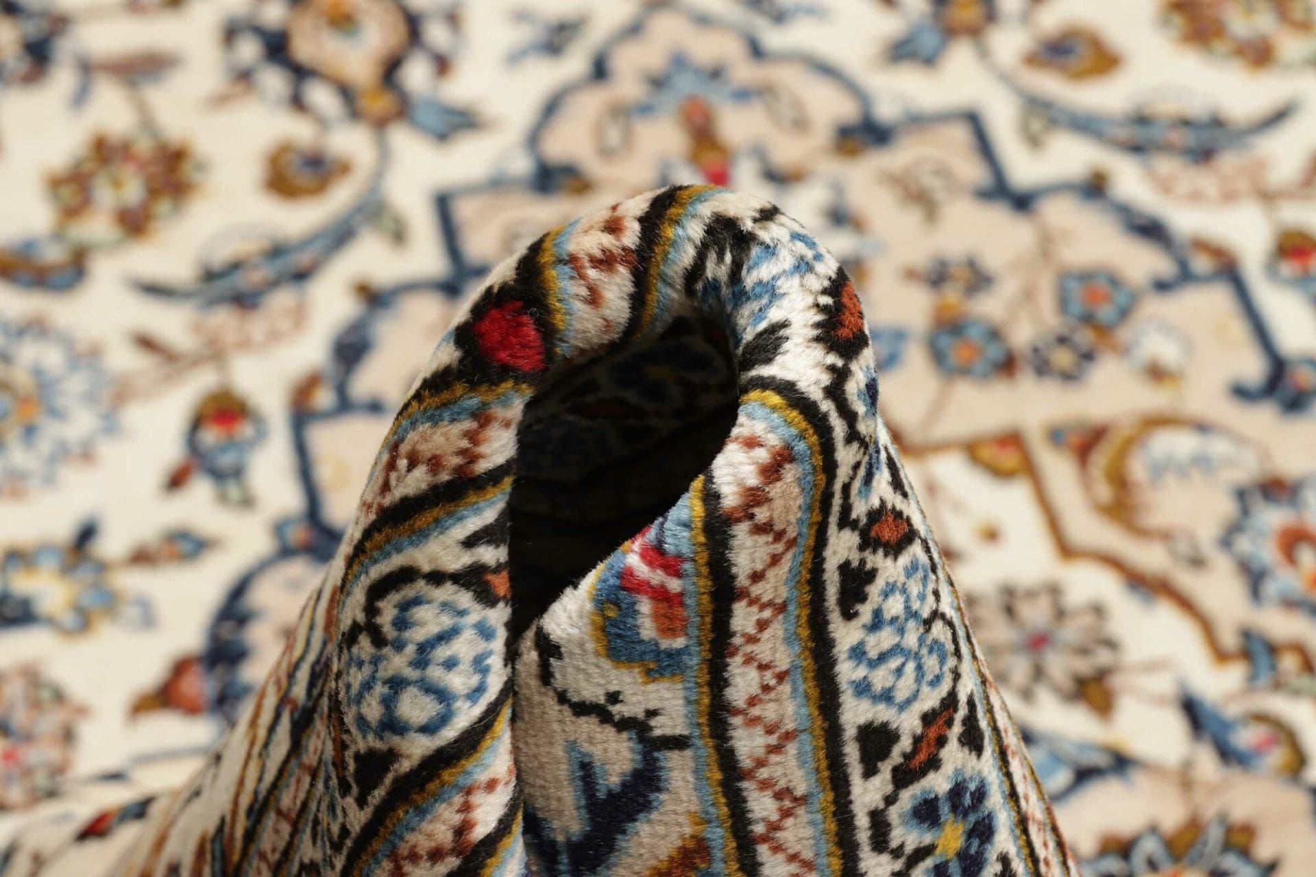 Handgeknüpfter Kashan Perserteppich 197 × 316 cm