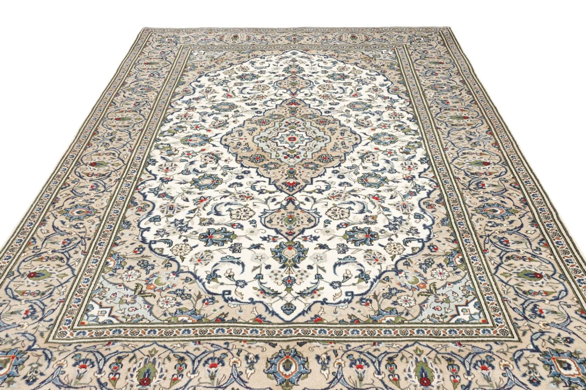 Kashan Perserteppich aus Iran, 197 × 296 cm